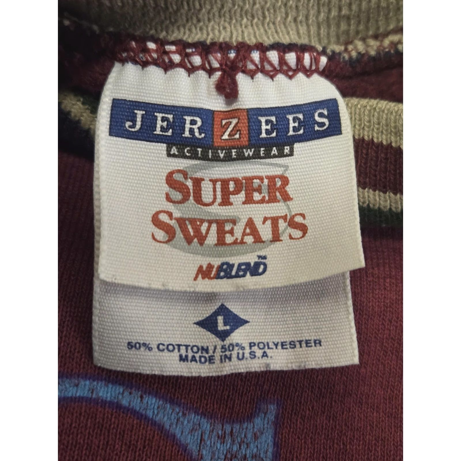 Jerzees VINTAGE California Sweatshirt Mens Large Maroon Jerzees Made USA Graphic 90s Size US L / EU 52-54 / 3 - 5 Thumbnail