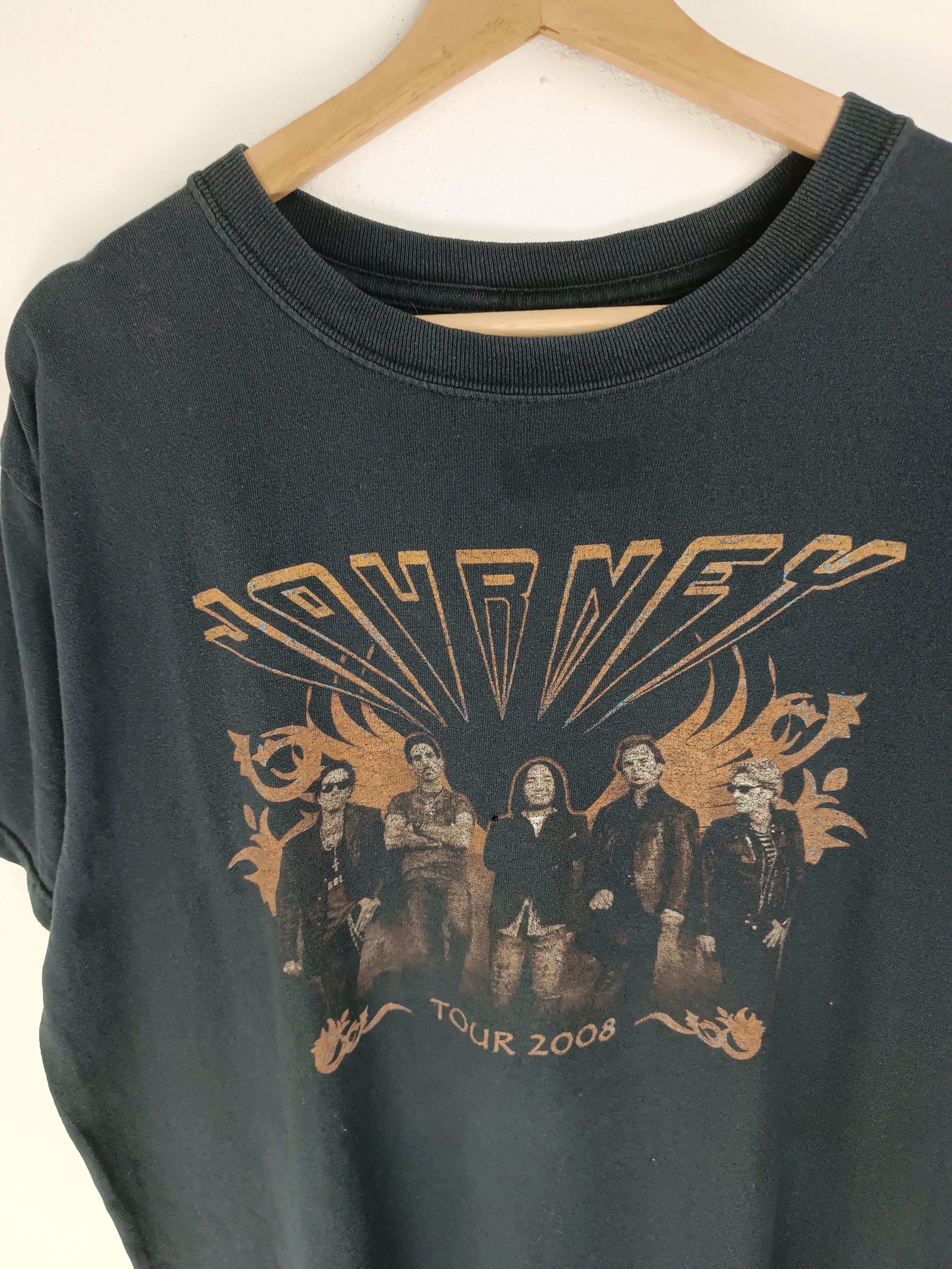 Band Tees VINTAGE 2008 JOURNEY TOUR TEE deff bon jovi floyd Size US L / EU 52-54 / 3 - 9 Thumbnail