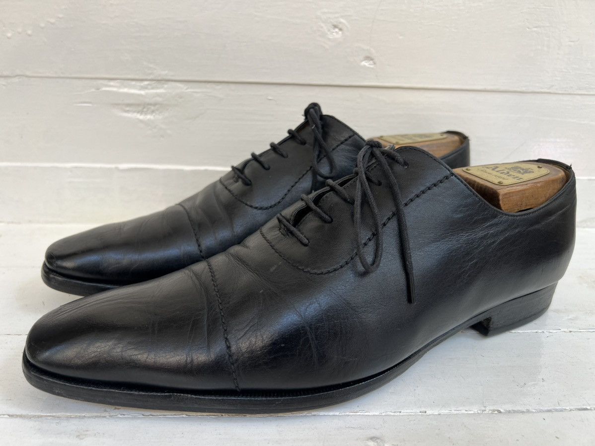 Gucci Gucci 181849 Black Leather Lace-up Cap Toe Oxford Dress Shoe Size US 10 / EU 43 - 3 Thumbnail