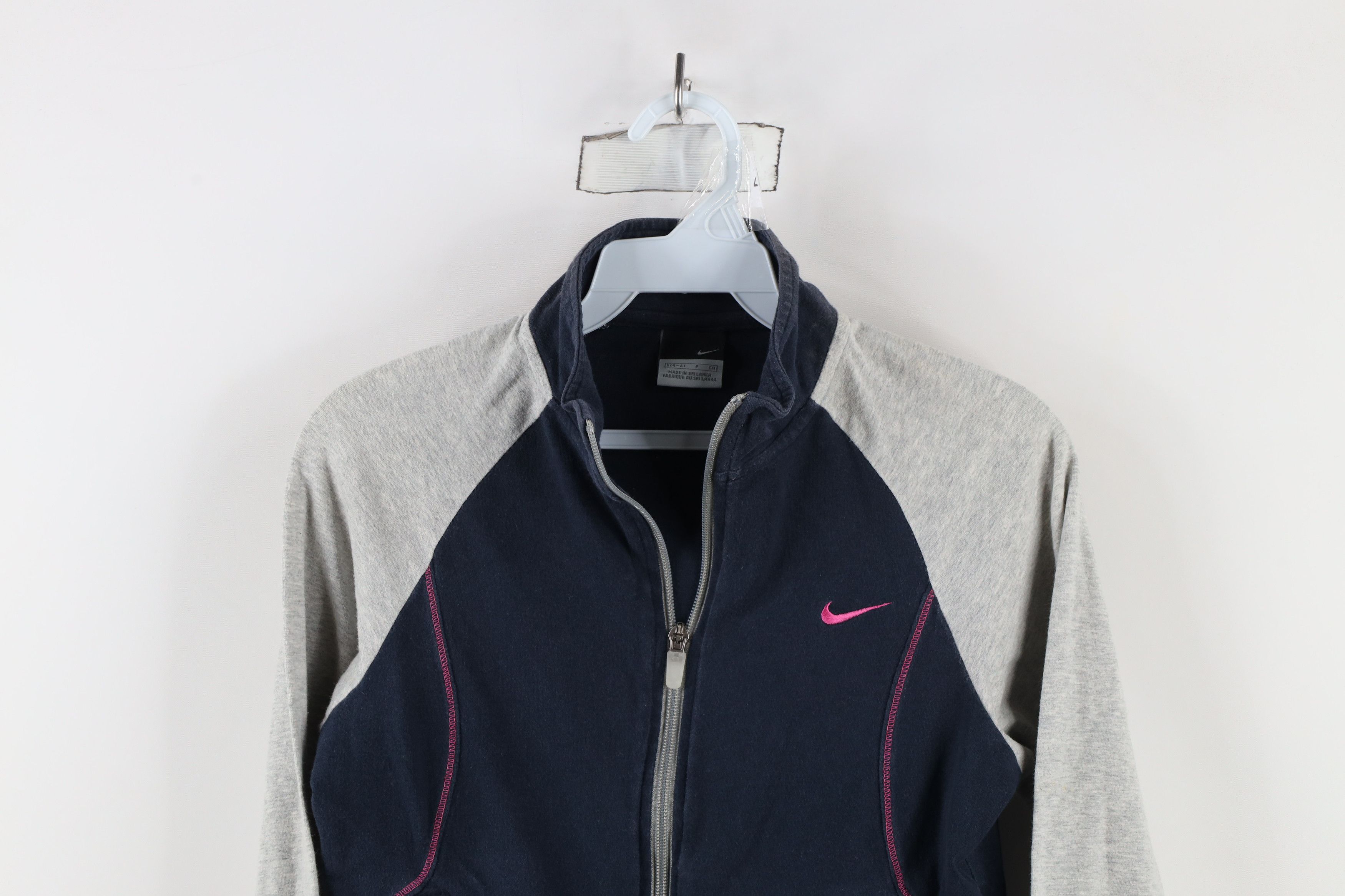 Nike × Vintage Vintage Y2K Nike Babydoll Cropped Mini Swoosh Track Jacket Size S / US 4 / IT 40 - 2 Thumbnail