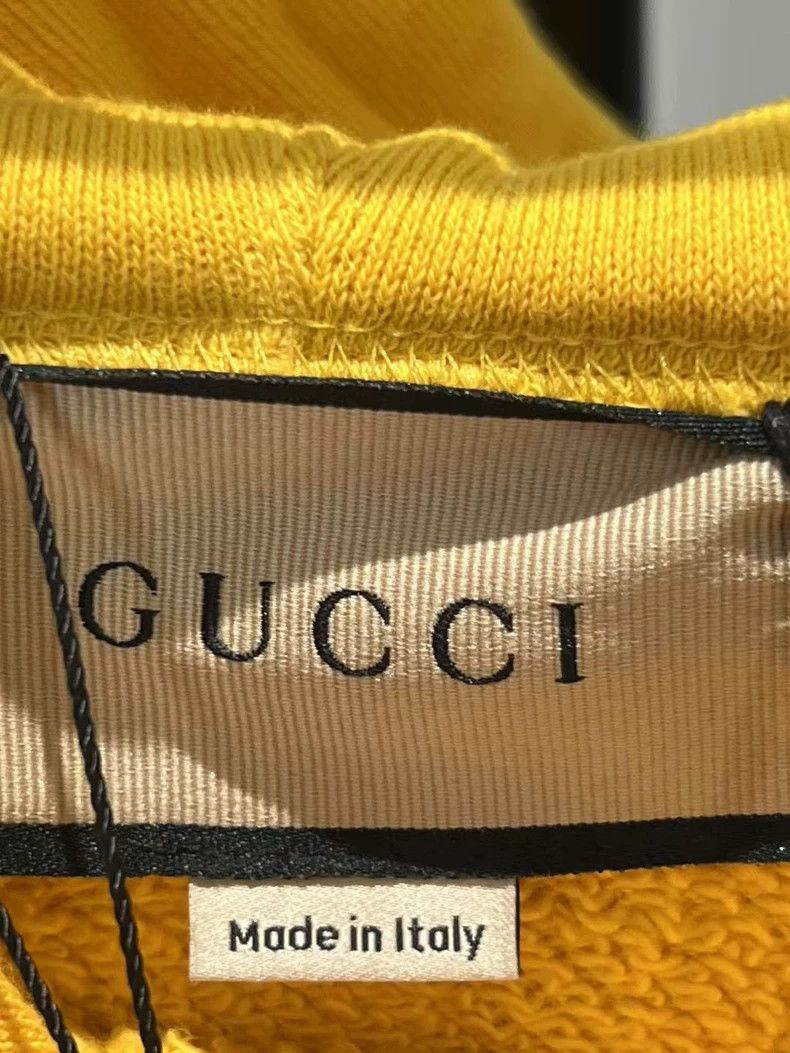 Gucci Gucci Gucci yellow letter logo hoodie 2501-Nextarrow Size US S / EU 44-46 / 1 - 4 Thumbnail