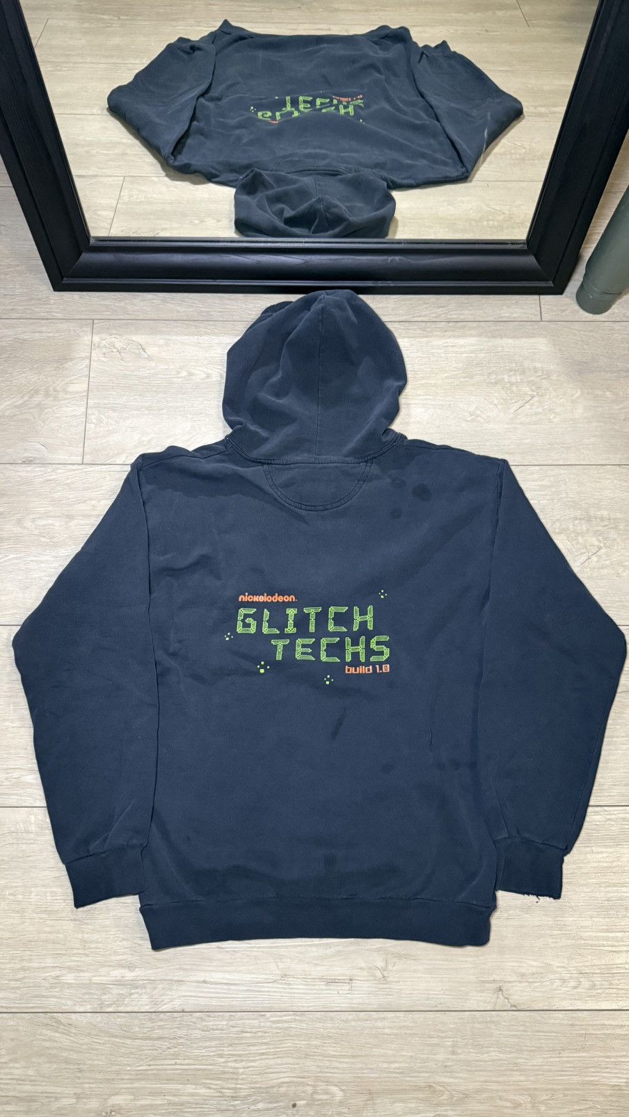 Anvil Vintage / Y2K Nickelodeon Glitch Techs Promo Hoodie Zip Up Size US M / EU 48-50 / 2 - 1 Thumbnail