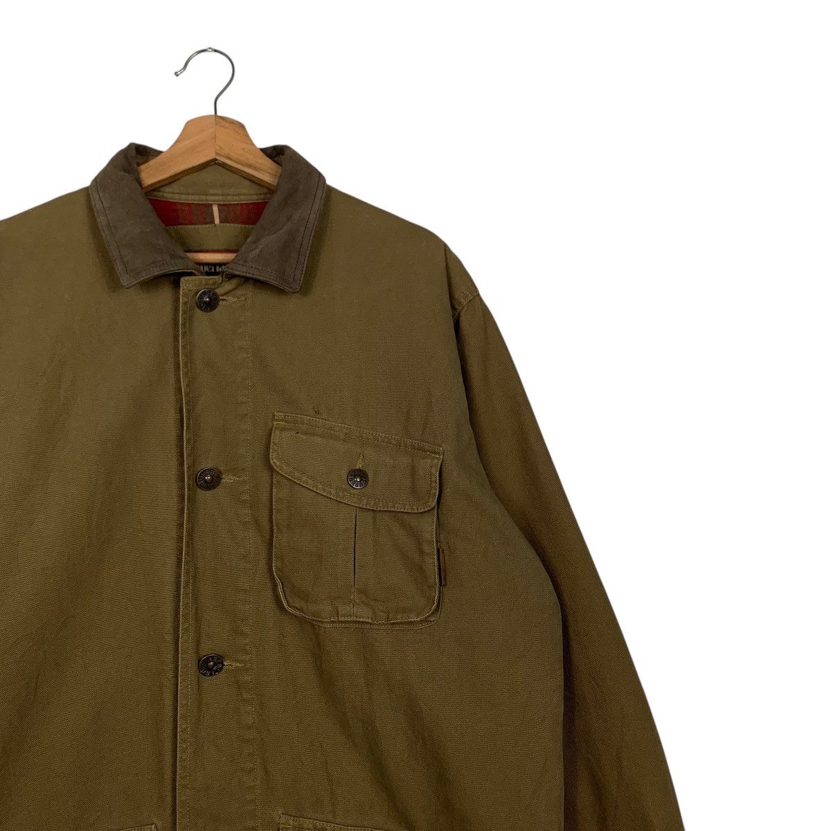 Timberland ☀️Vintage Timberland leather collar button jacket Size US M / EU 48-50 / 2 - 7 Thumbnail
