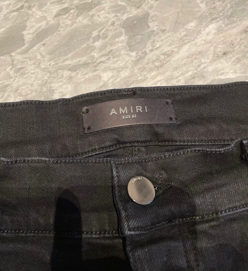 Amiri Amiri phantom black and red mx1 patched jeans Size US 33 - 2 Thumbnail
