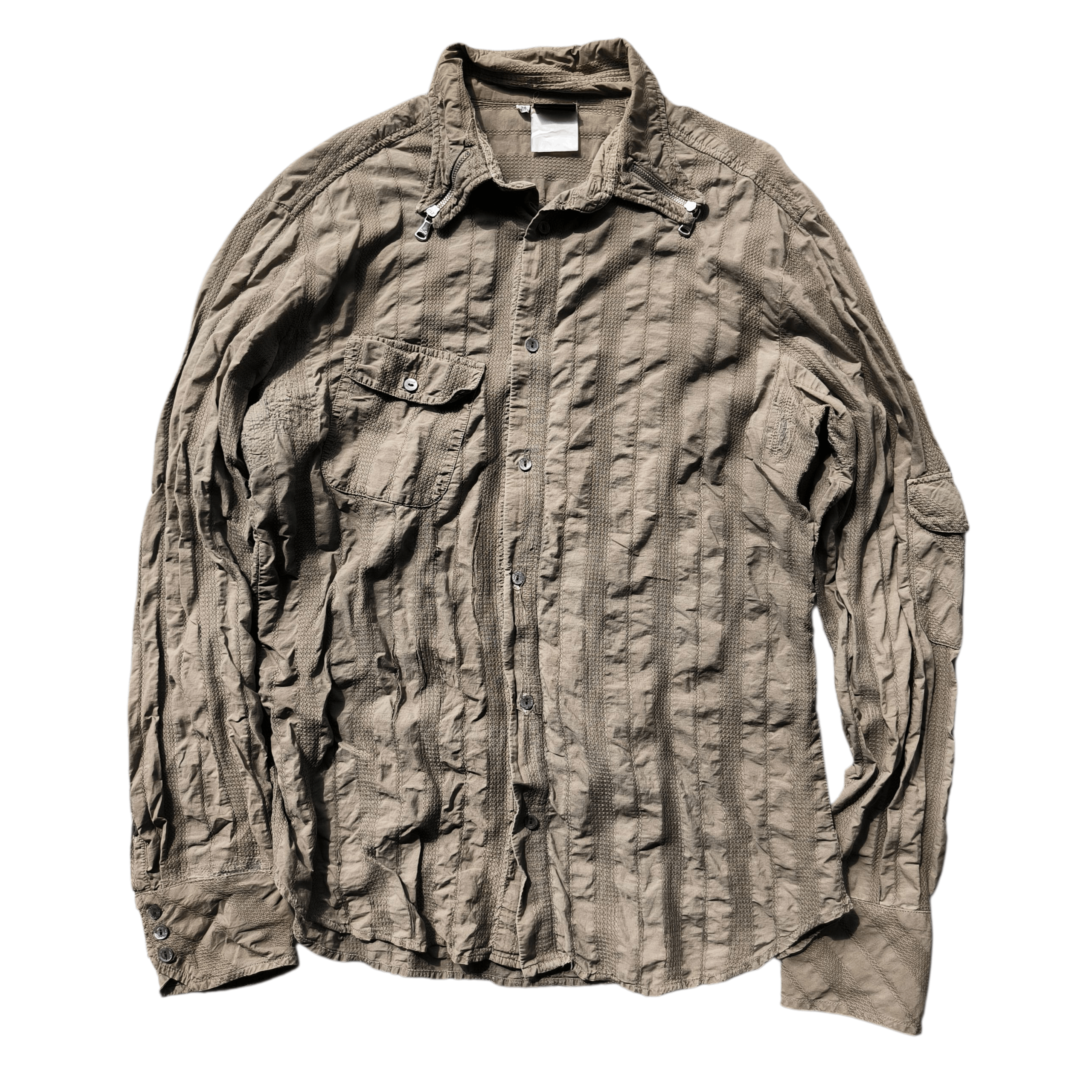 Dolce & Gabbana Vintage 2000s Dolce Gabbana Zip Collar Shirts Size US L / EU 52-54 / 3 - 1 Thumbnail
