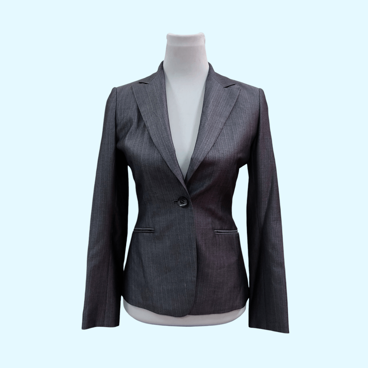Loro Piana Loro Piana Charcoal Gray Silk Wool Blazer Jacket Size S / US 4 / IT 40 - 1 Thumbnail