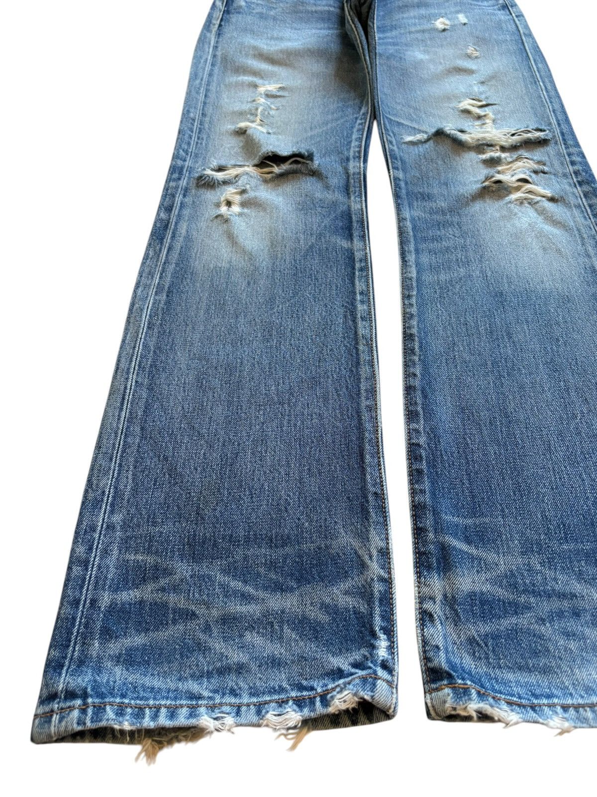 Levi's Vintage 90s Levis 501 Mud Wash Distressed Loose Jeans Size US 32 / EU 48 - 6 Thumbnail