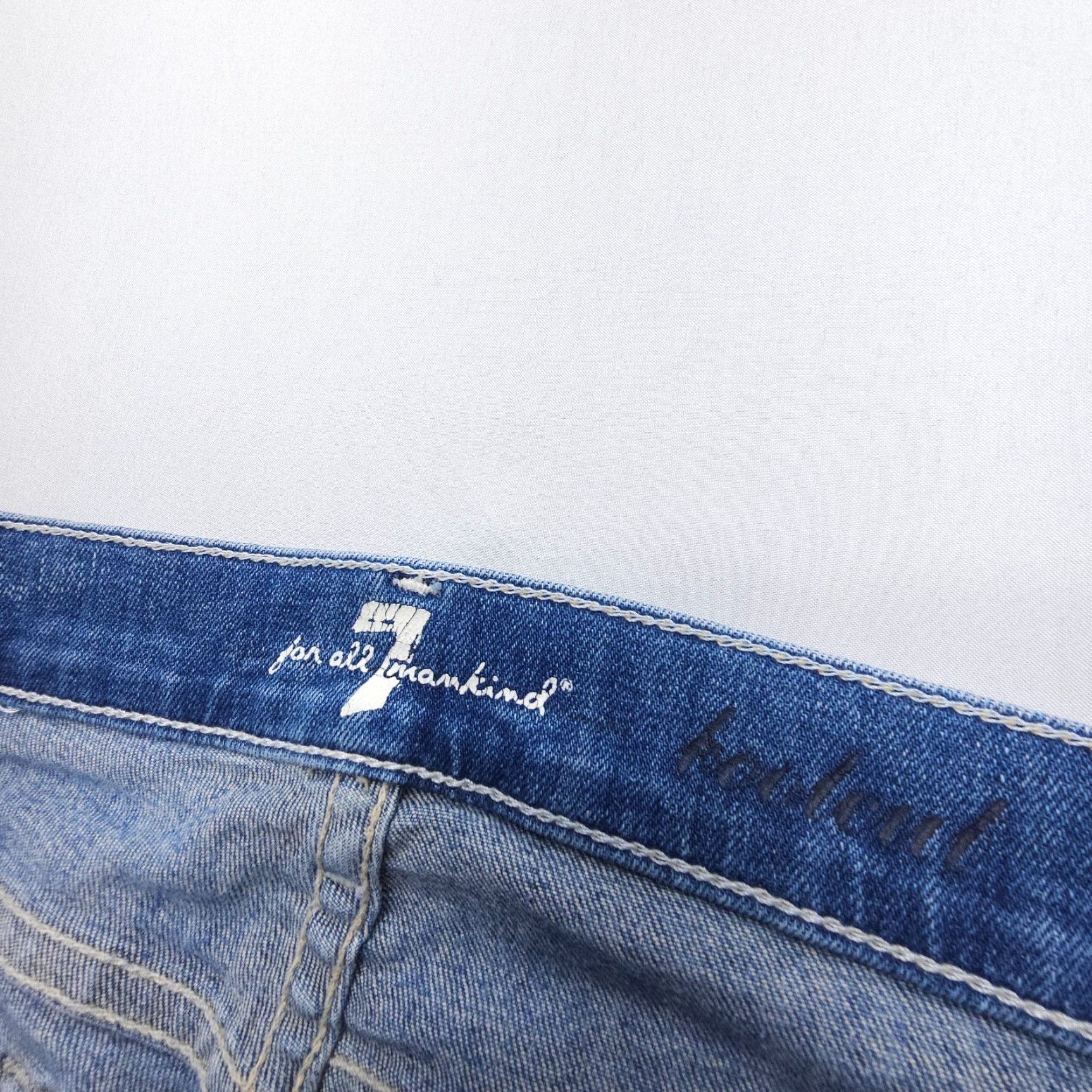 7 For All Mankind 7 For All Mankind Low Rise Bootcut Jeans 26 Regular Blue 29 Inseam Denim 5-Pocket Womens USA Made Belt Loops Size 26" / US 2 / IT 38 - 7 Thumbnail