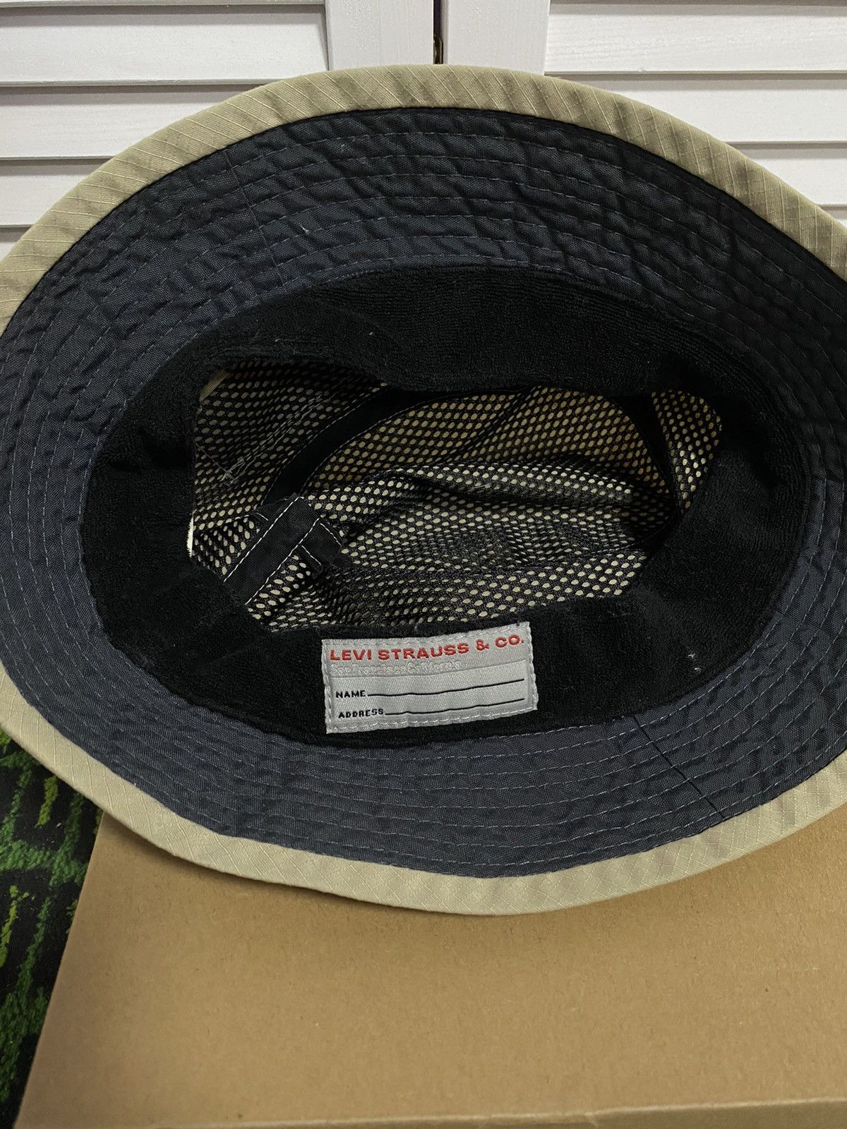Levi's × Vintage Vintage Panama Hat Levis Pocket Retro 90s Size ONE SIZE - 8 Thumbnail