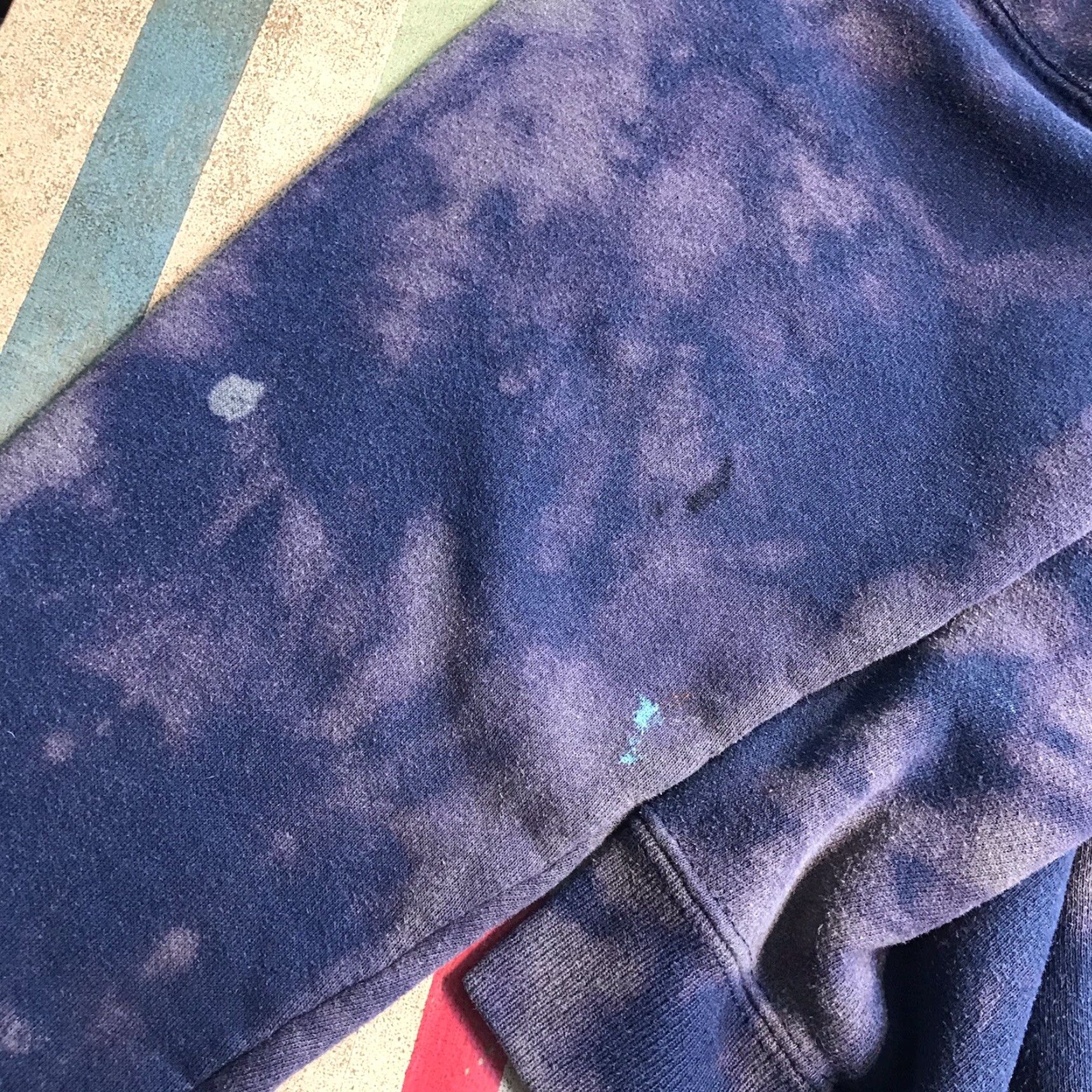 Lee VINTAGE Lee Sweatshirt Crewneck XL Blue Tie Dye Graphic West Haven Church 80s 90s Men Mens Size US XL / EU 56 / 4 - 6 Thumbnail