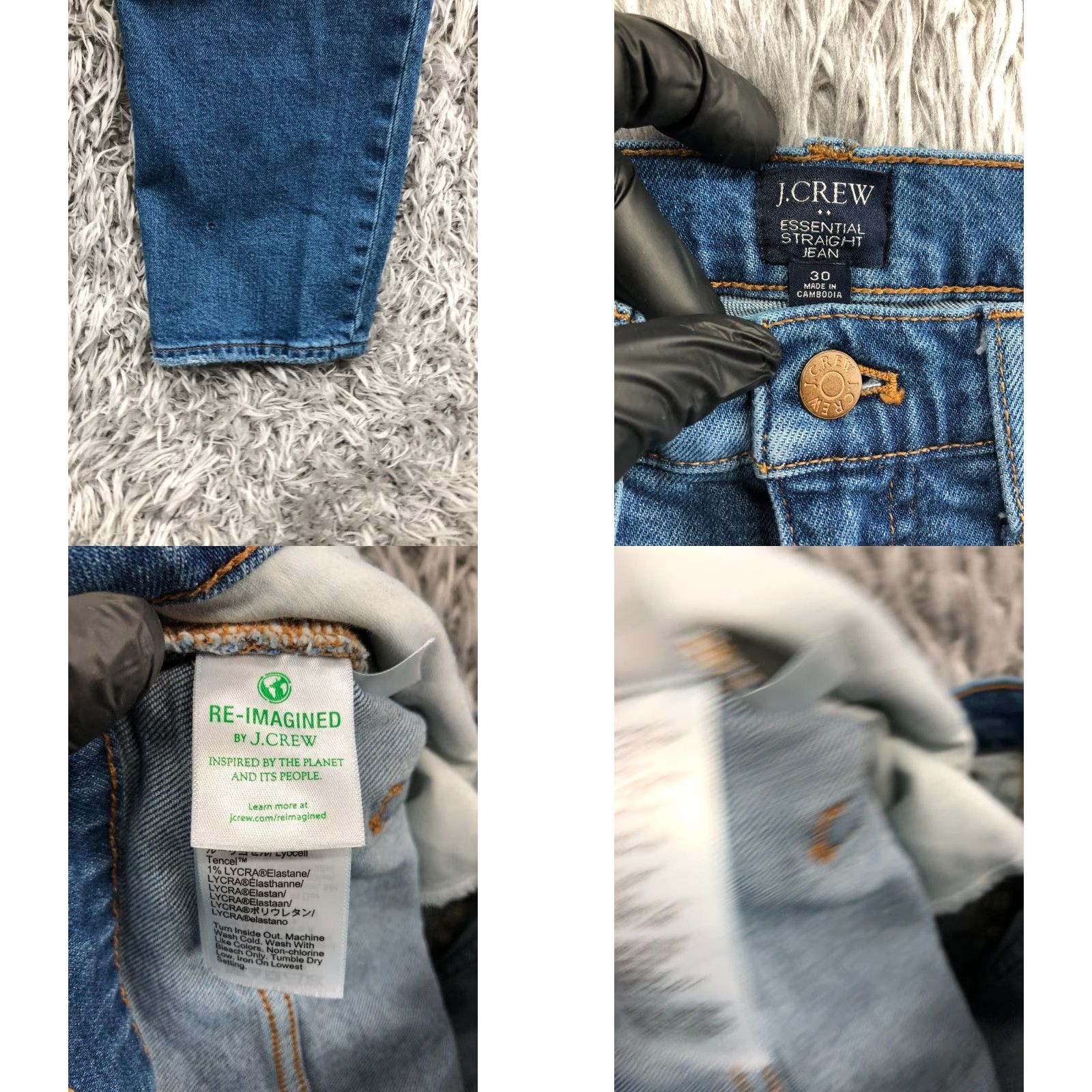 J.Crew J.Crew Essential Straight Jeans Womens 30 Medium Blue Size 30" / US 8 / IT 44 - 8 Thumbnail