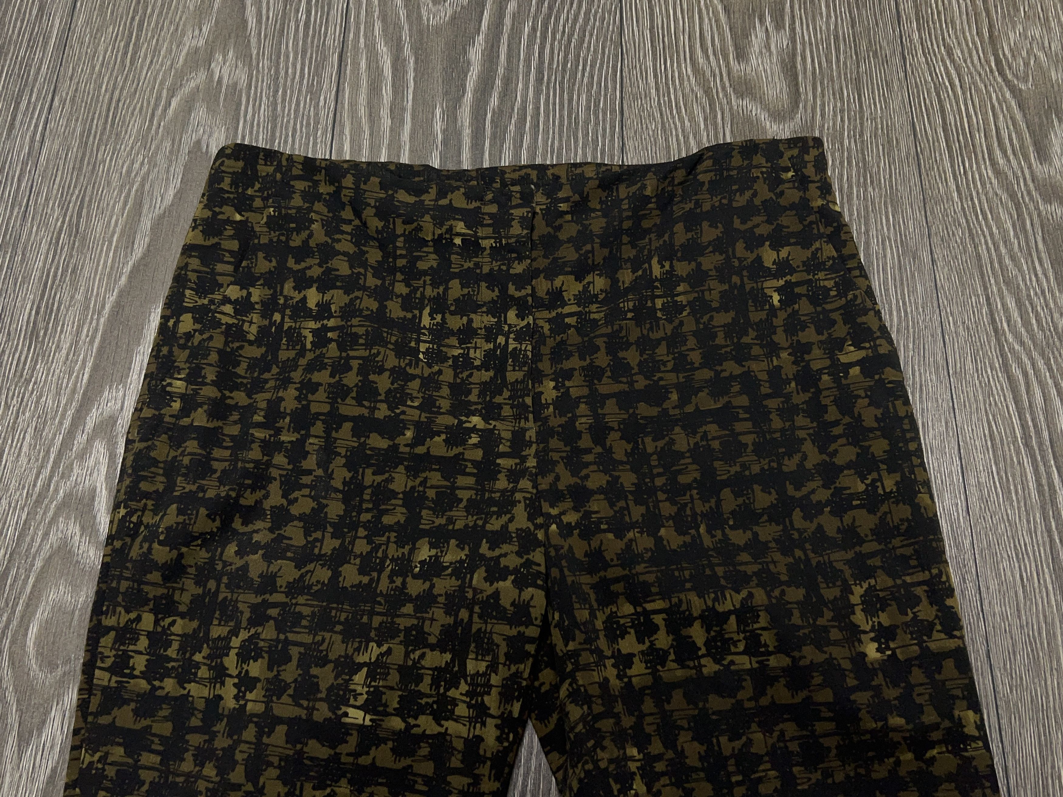 Prada Designer Abstract Houndstooth Print Pants Formal Trousers Size 28" / US 6 / IT 42 - 2 Thumbnail