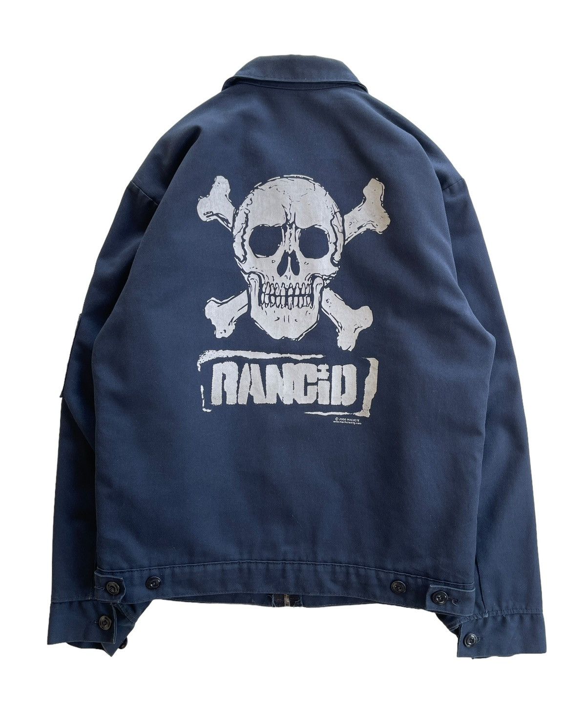 Vintage Skulls Rancid Punk Quilted Blouson Jacket Size US M / EU 48-50 / 2 - 1 Thumbnail