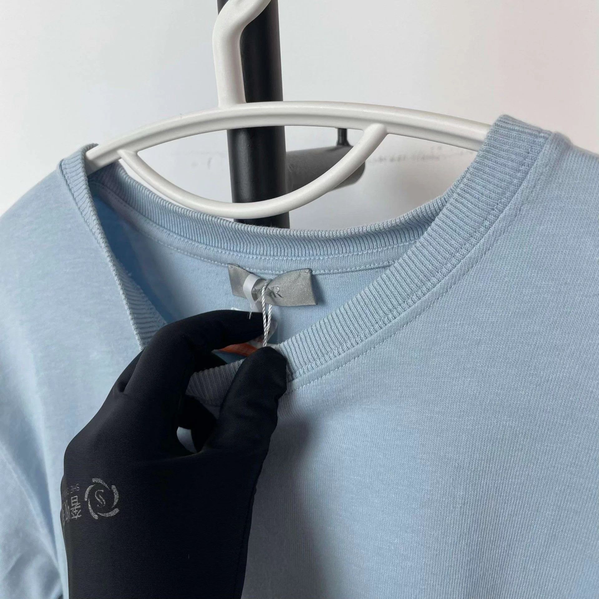 Dior Dior Cotton Tee L Gray Blue Grade A Tagless Size US L / EU 52-54 / 3 - 5 Thumbnail