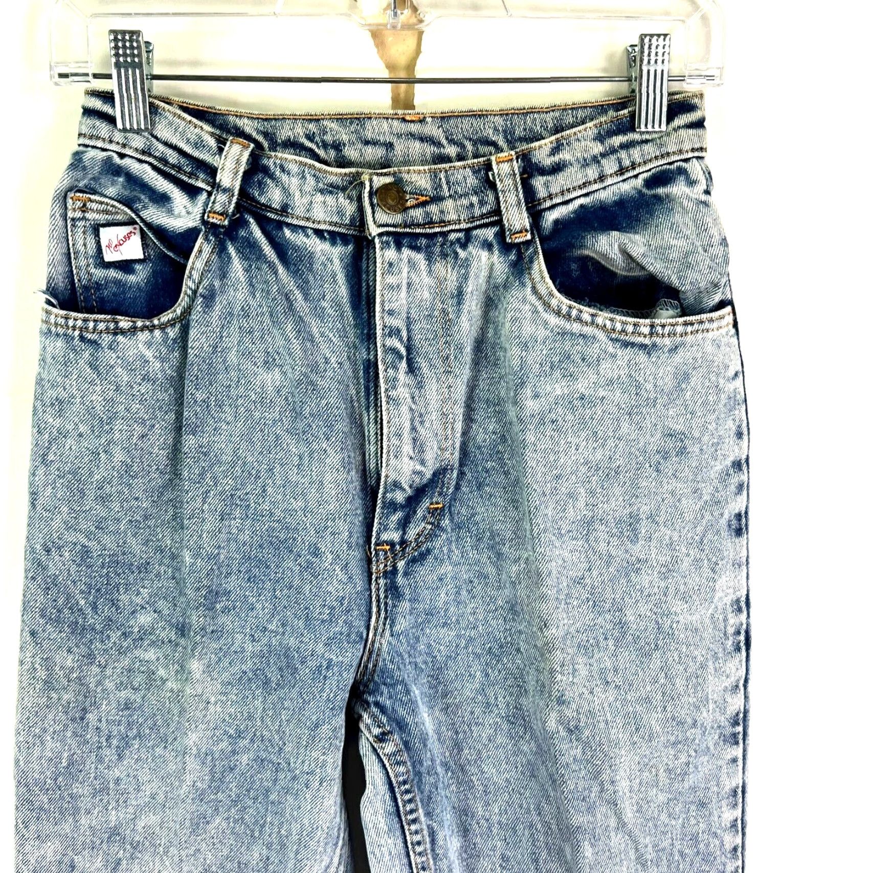 Denime VINTAGE No Excuses Jeans Women's Denim Five-Pocket Acid Wash High Rise Size 26 Blue 29 Inseam Women Size 26" / US 2 / IT 38 - 2 Thumbnail