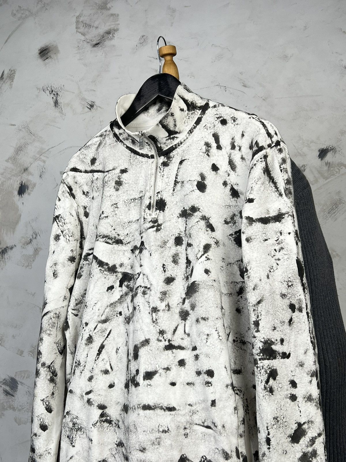 Allsaints AllSaints Custom Half Zip Sweatshirt Size M - L Size US L / EU 52-54 / 3 - 2 Thumbnail