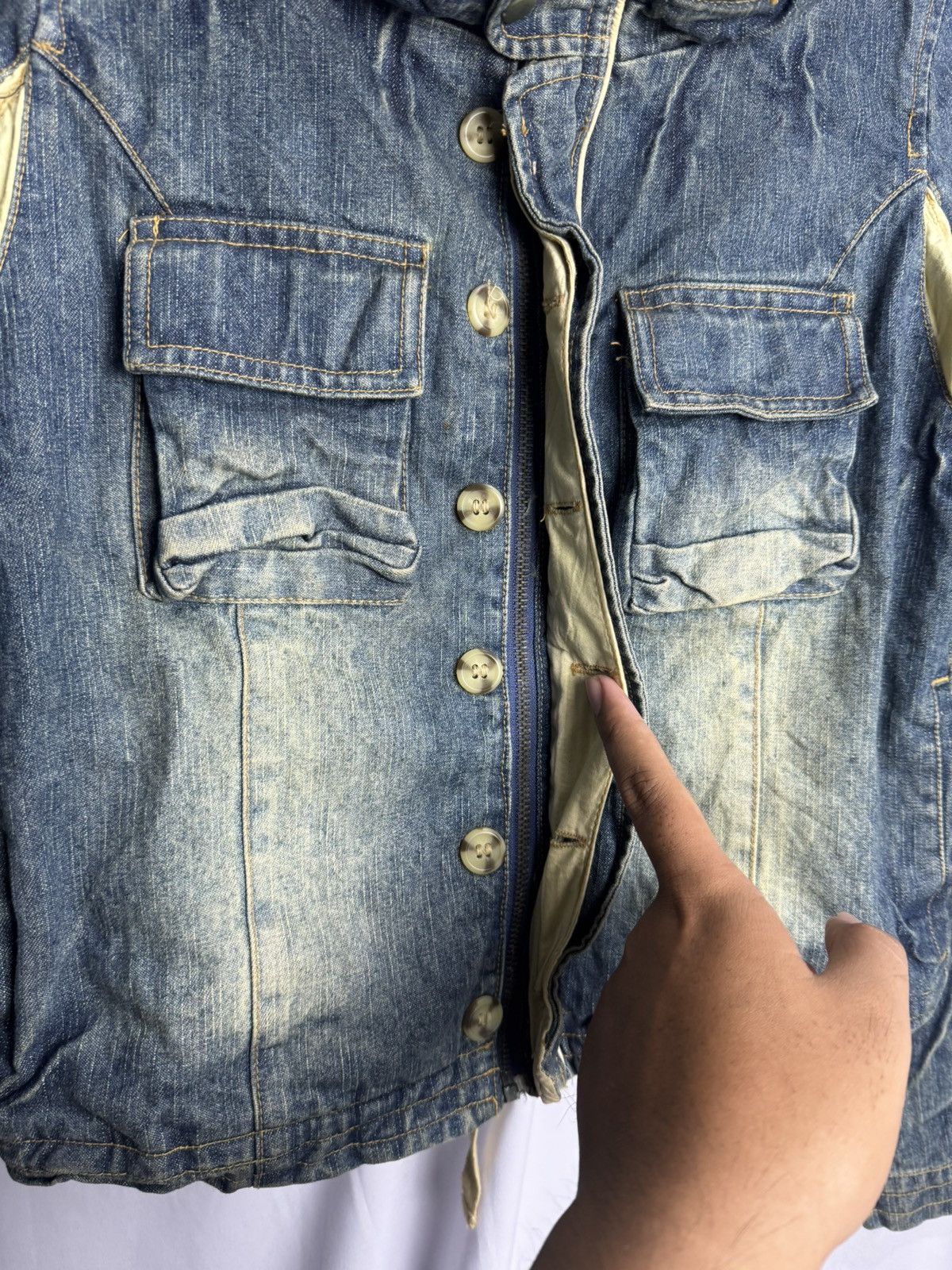 GOA Bono Boxy Denim Jacket Japanese Cheeno Size US S / EU 44-46 / 1 - 5 Thumbnail