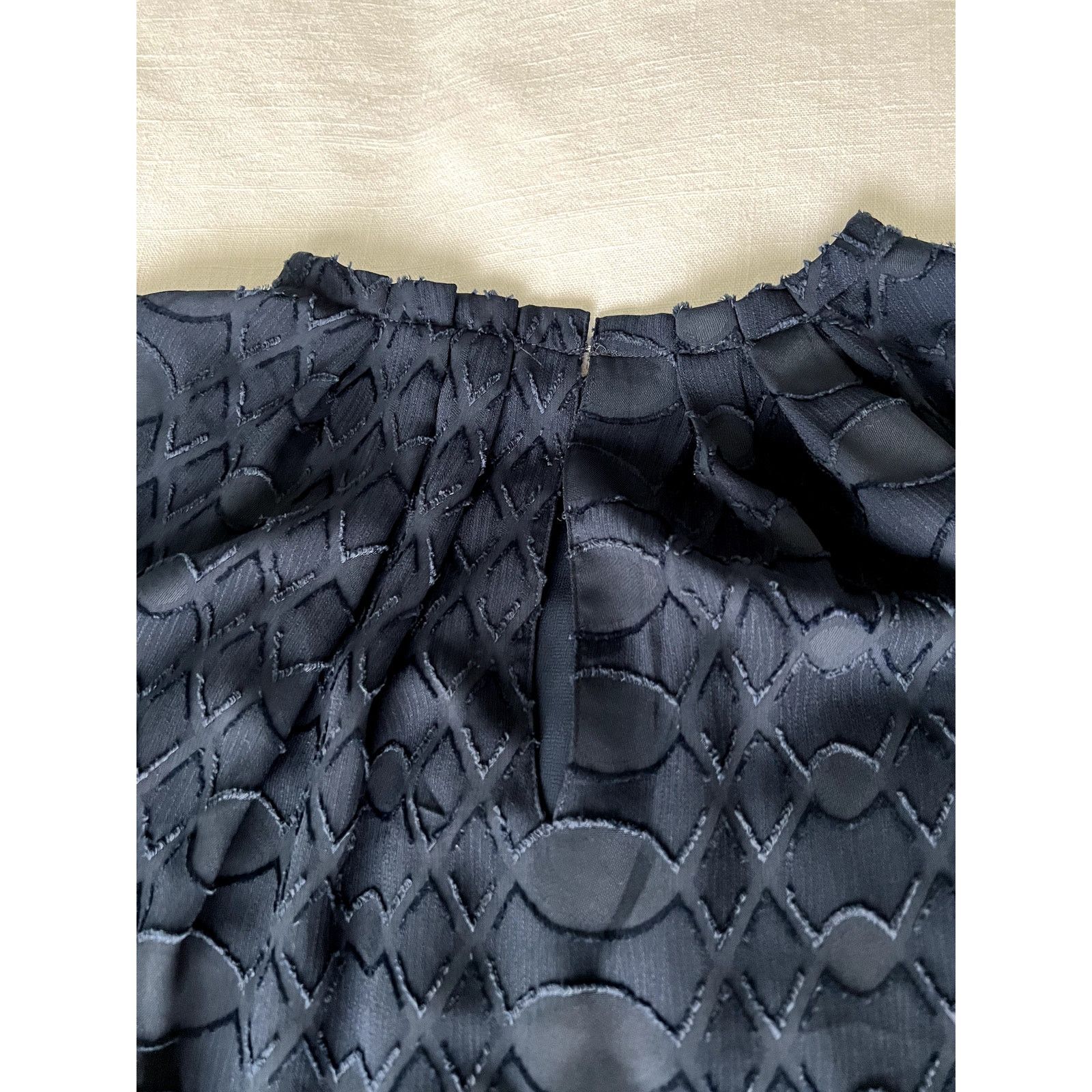 Ann Taylor Ann Taylor Women's Short Sleeve Blouse Navy Blue Small Size S / US 4 / IT 40 - 8 Thumbnail