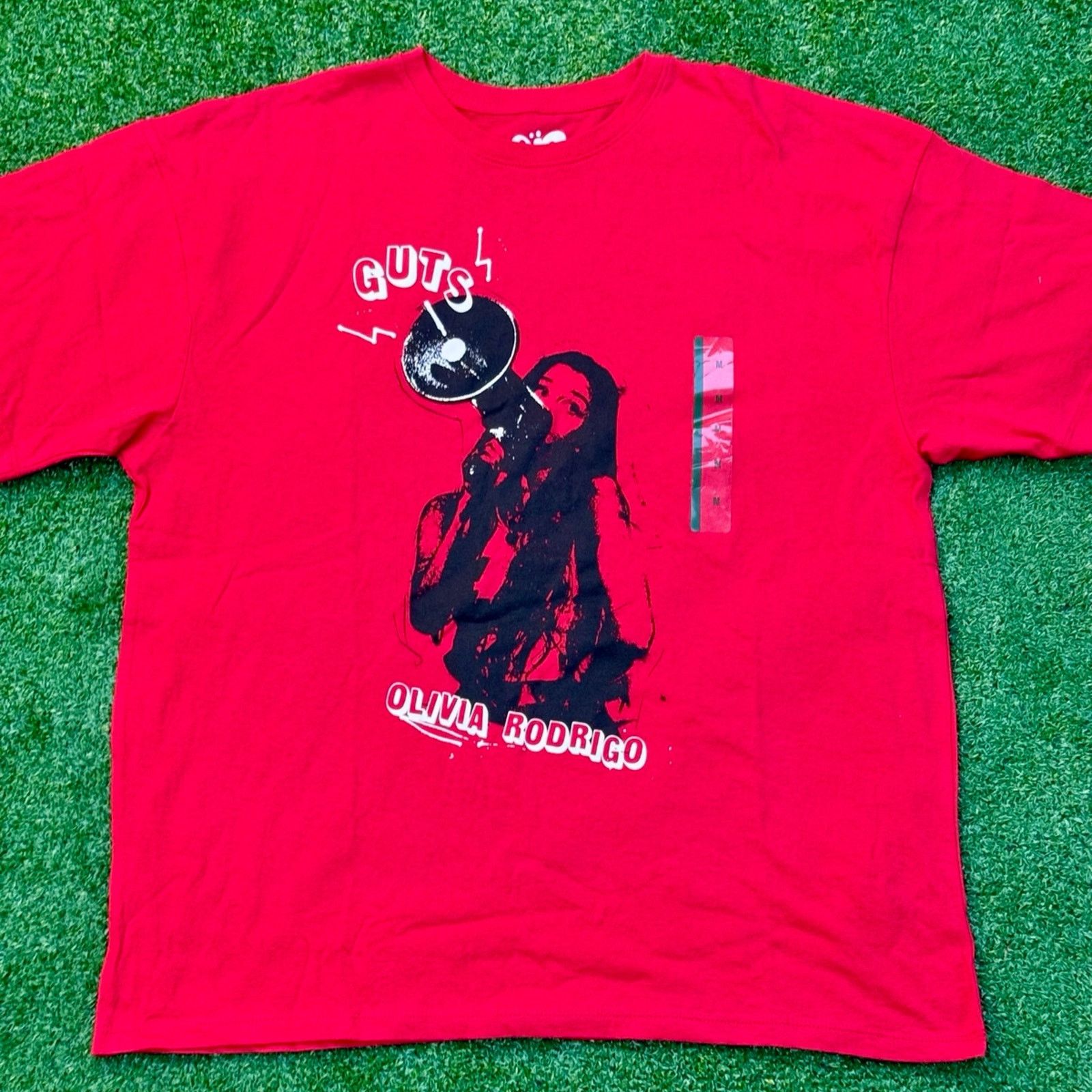 Olivier Theyskens 2025 Olivia Rodrigo T Shirt Guts! Shirt Red Graphic Tee Size M / US 6-8 / IT 42-44 - 1 Thumbnail
