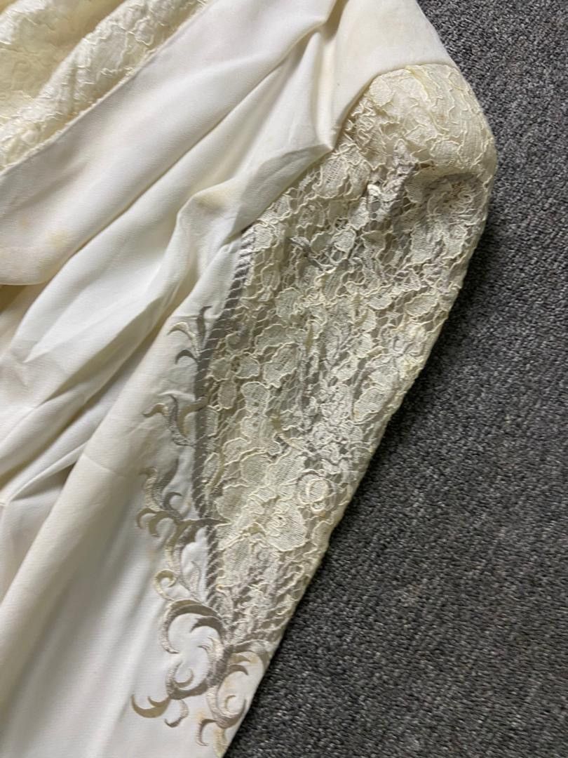 Japanese Brand First Eleven Vintage-Style Bridal Lace Top (185) Size XS / US 0-2 / IT 36-38 - 9 Thumbnail