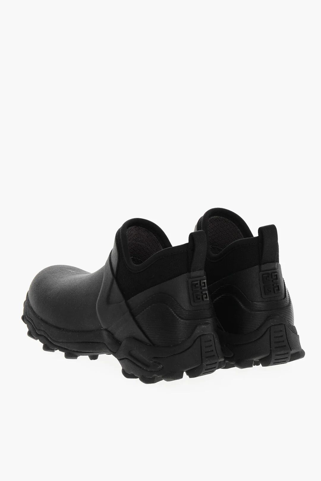 Givenchy og1mm0326 Solid-Color Rubber Ankle Boots in Black Size US 7 / EU 40 - 2 Thumbnail