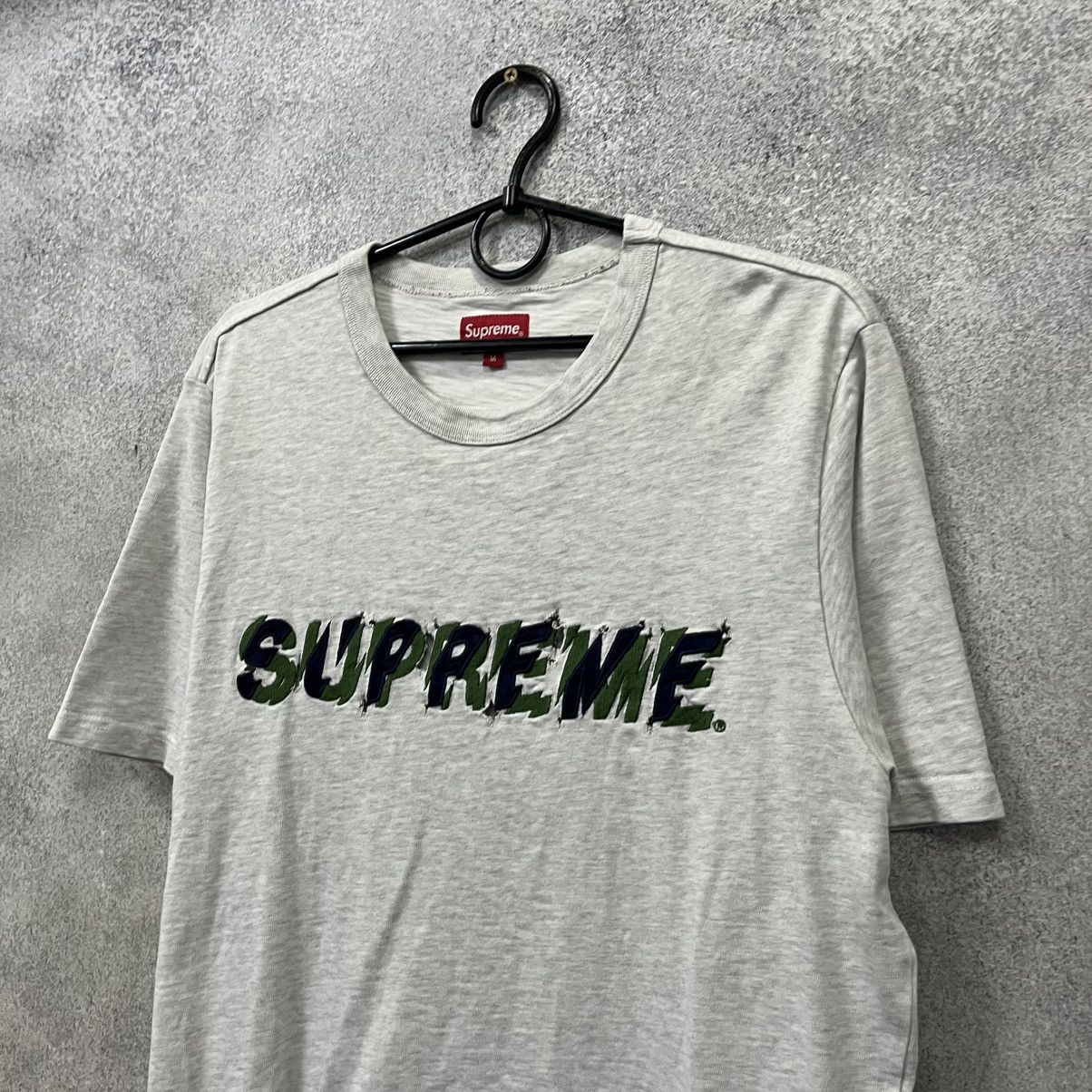 Supreme Supreme T-Shirt Big Logo Grey Size M Size US M / EU 48-50 / 2 - 2 Thumbnail