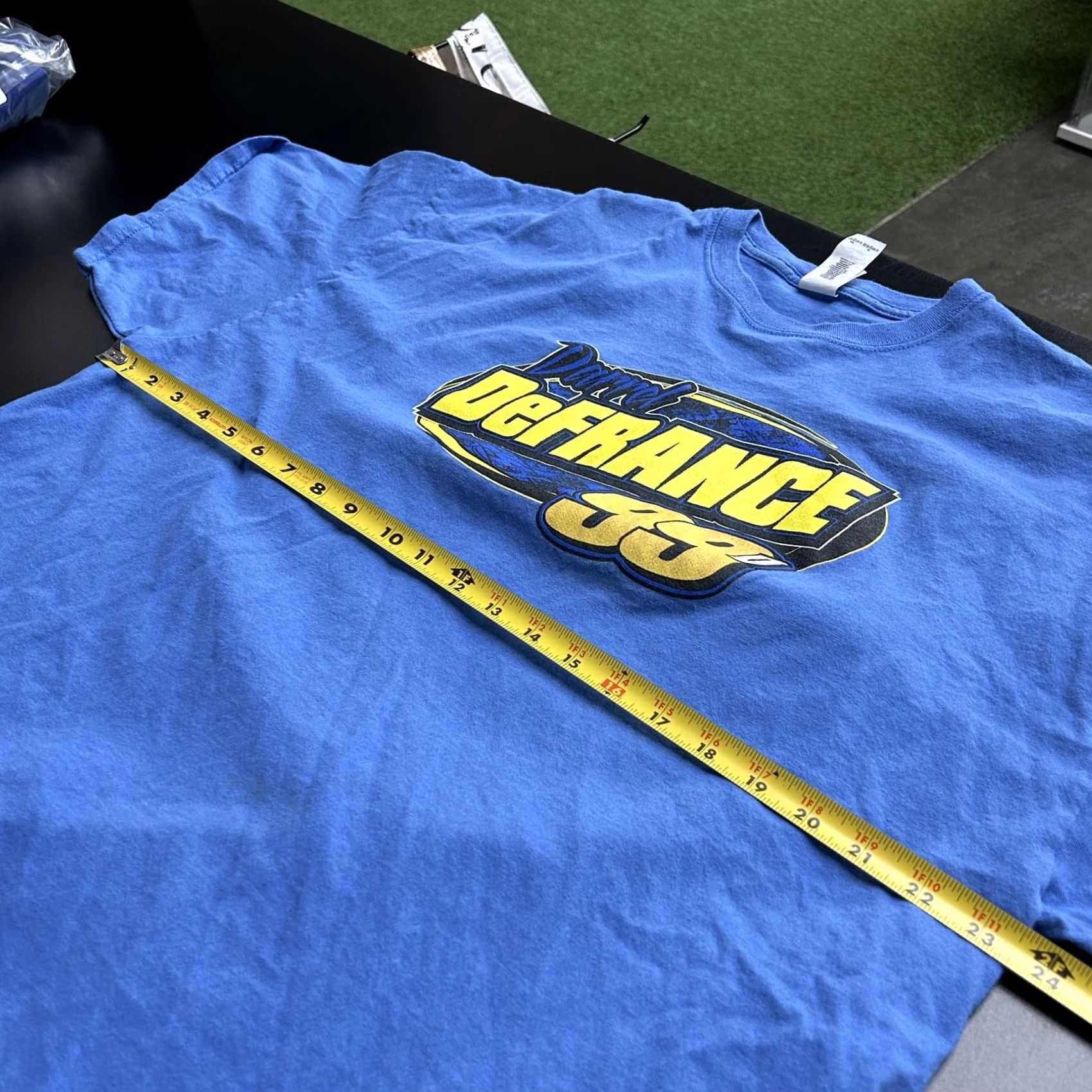 Gildan Darrel DeFrance 99D Racing T-Shirt Mens 2XL Blue Gildan Graphic Car Tee T-Shirt Size US XXL / EU 58 / 5 - 7 Thumbnail