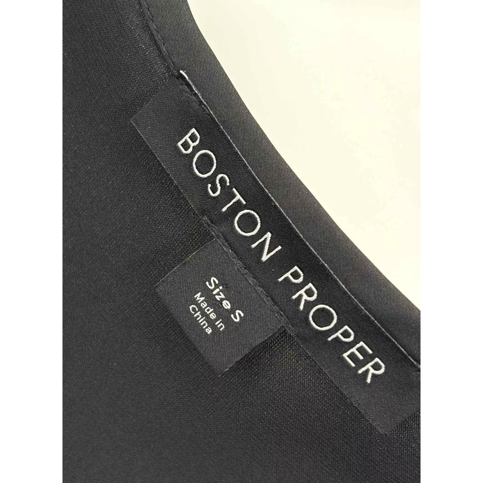 Boston Proper Boston Proper Black Small Tank Top Size S / US 4 / IT 40 - 3 Thumbnail