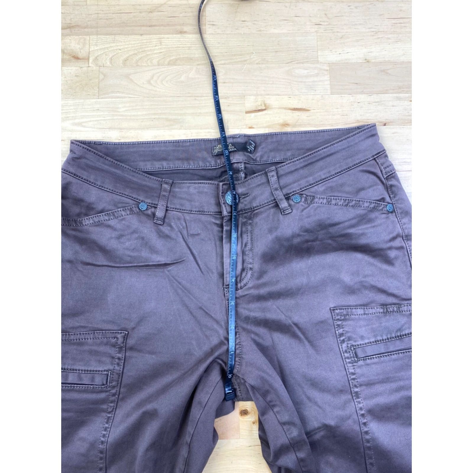 Prana prAna Louisa Cargo Pants Womens 4 Brown Casual Outdoor Hiking Camping Cargo Pants Slim Skinny Pockets Stretch Regular Pants Women 4 Brown Nature Size 27" / US 4 / IT 40 - 7 Thumbnail