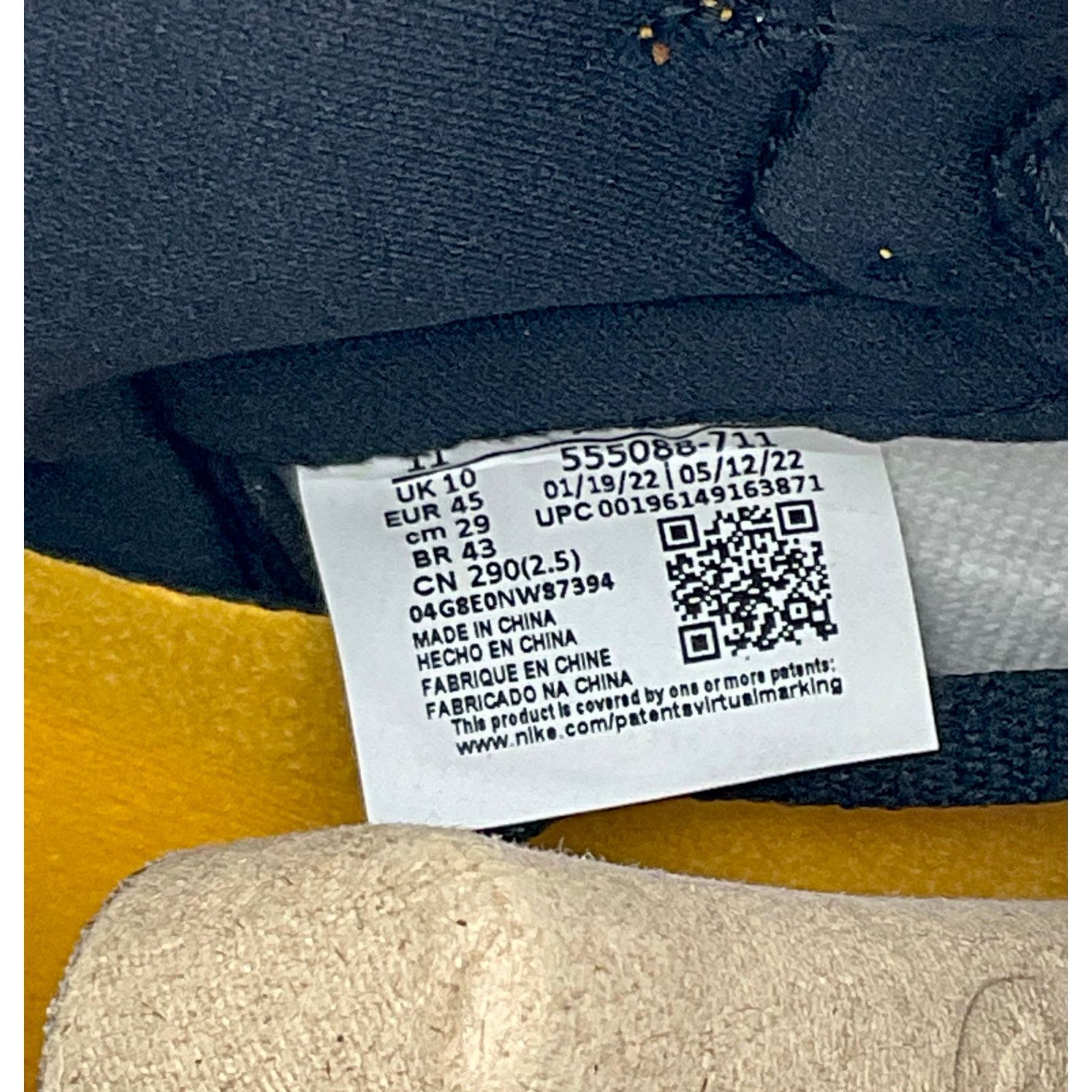 Nike Air Jordan 1 Retro High OG Yellow Toe Taxi Sz 12 Size US 12 / EU 45 - 9 Thumbnail