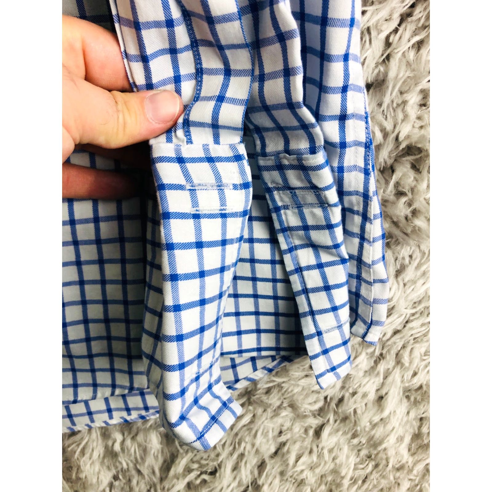 Charles Tyrwhitt Charles T Mens Shirt Button-Up Classic Blue Striped Long Sleeve 18 35 Button-Down Collared Shirt Men Regular Size US XXL / EU 58 / 5 - 3 Thumbnail