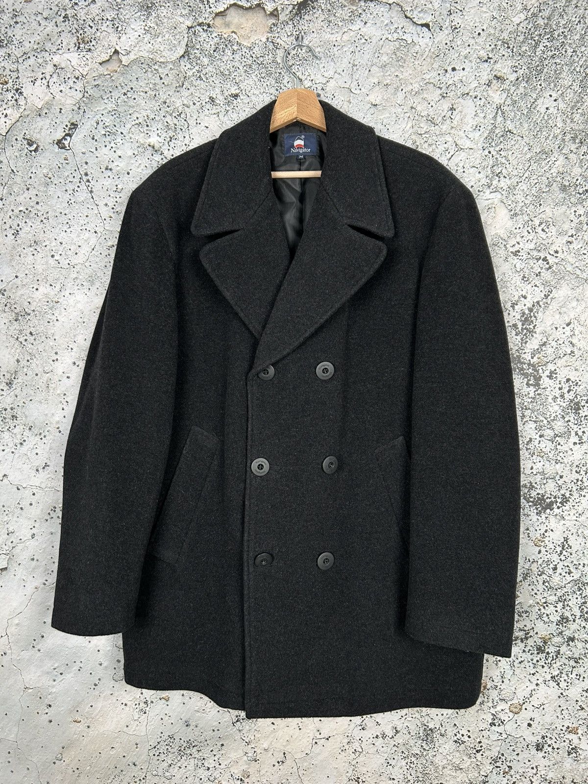 Other Navigator Wool Coat Jacket Avant Garde Vintage 90s Grunge Size US M / EU 48-50 / 2 - 1 Thumbnail