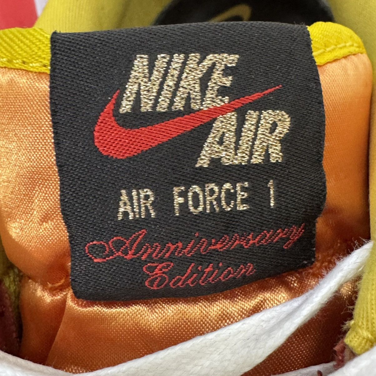 Nike 🔥 Nike Air Force 1 ’07 PRM “Habanero Red / Light Curry” Size US 11 / EU 44 - 8 Thumbnail