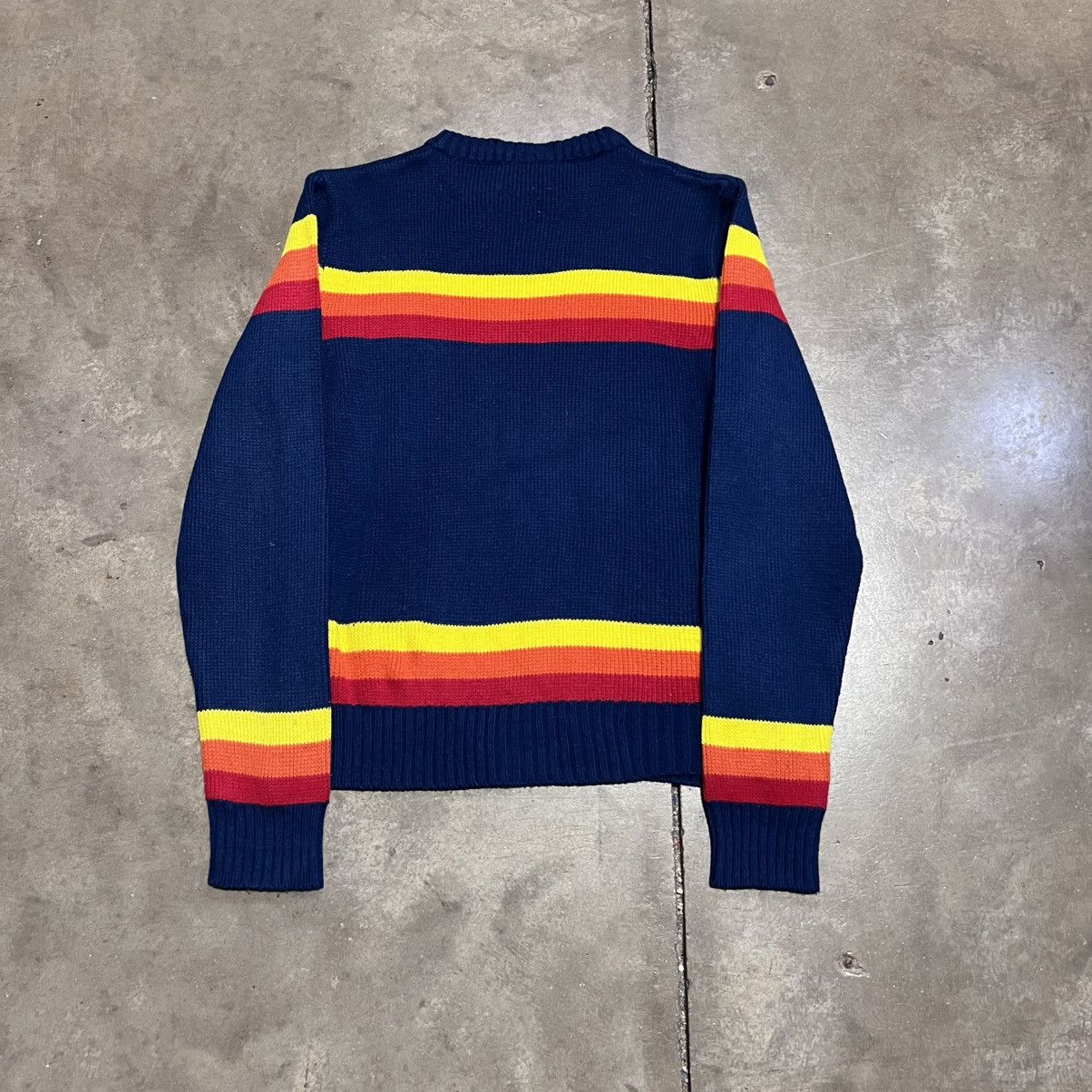 Vintage Vintage 70s Montgomery Ward Striped Sweater Knitwear Retro Size US XS / EU 42 / 0 - 5 Thumbnail