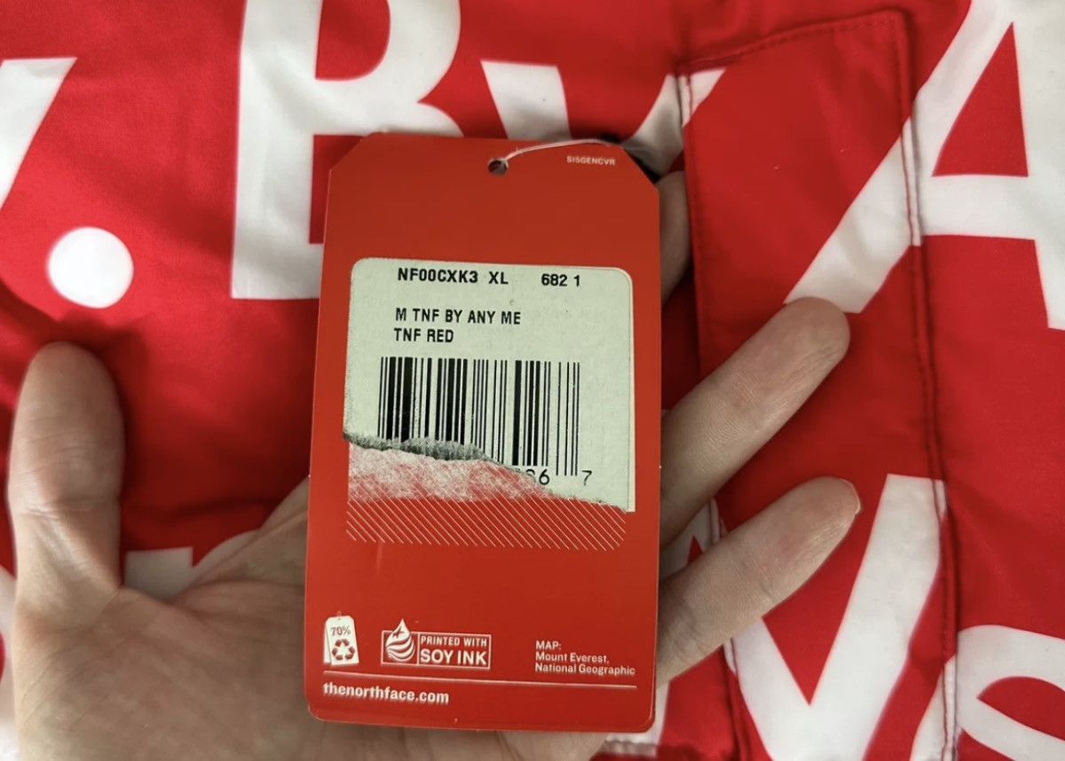 Supreme × The North Face Supreme tnf north face red bamn by any means nuptse jacket Size US XL / EU 56 / 4 - 7 Thumbnail