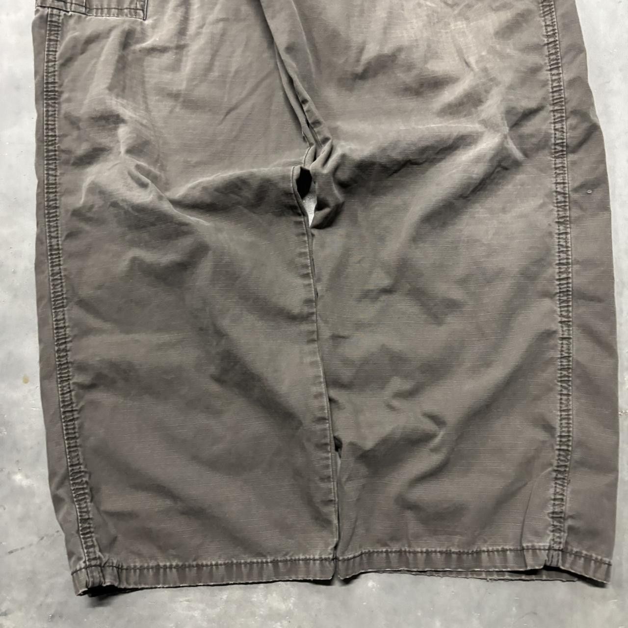 Japanese Brand × Vintage Crazy Vintage Y2K/2000s Baggy Faded Khaki Brown Streetwear Skater Style Cargo Pants! Size US 40 / EU 56 - 6 Thumbnail
