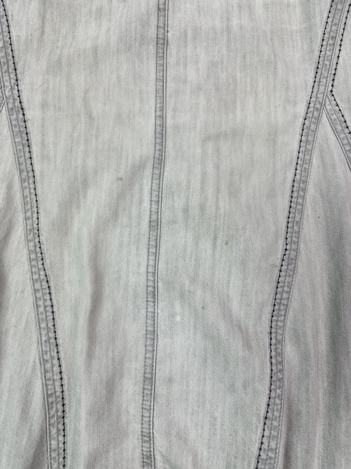 Beauty Beast × If Six Was Nine × Vintage Vintage Washed Grey Denim Flared Skirt Size 34" / US 12 / IT 48 - 4 Thumbnail