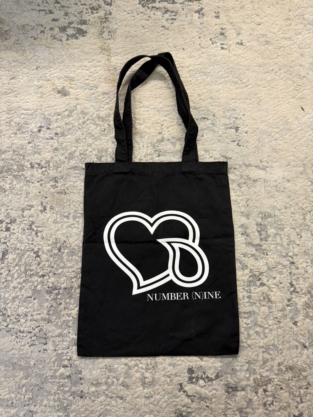 Number (N)ine Crying Heart Cotton Tote Bag Size ONE SIZE - 2 Thumbnail