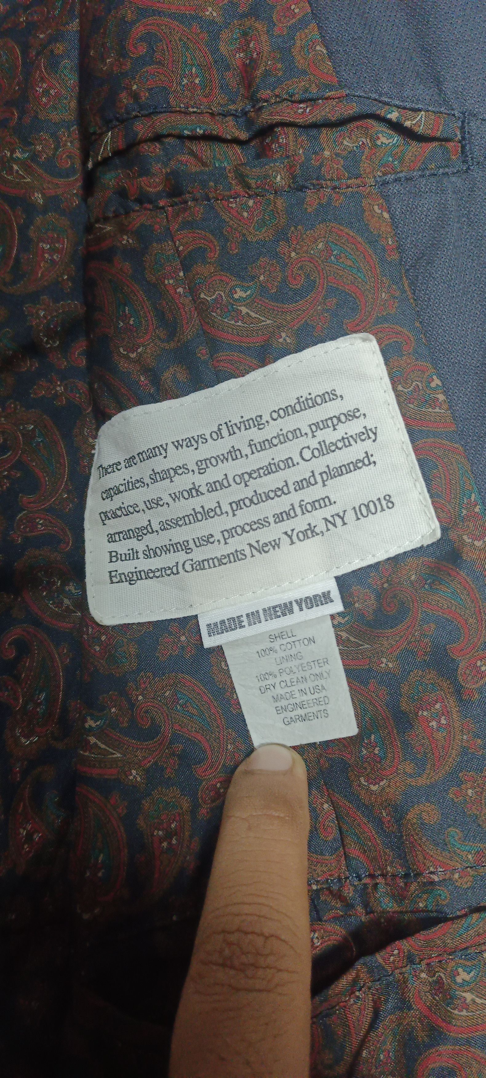 Engineered Garments Vintage Engineered Garments Chroe Jacket Size US M / EU 48-50 / 2 - 8 Thumbnail