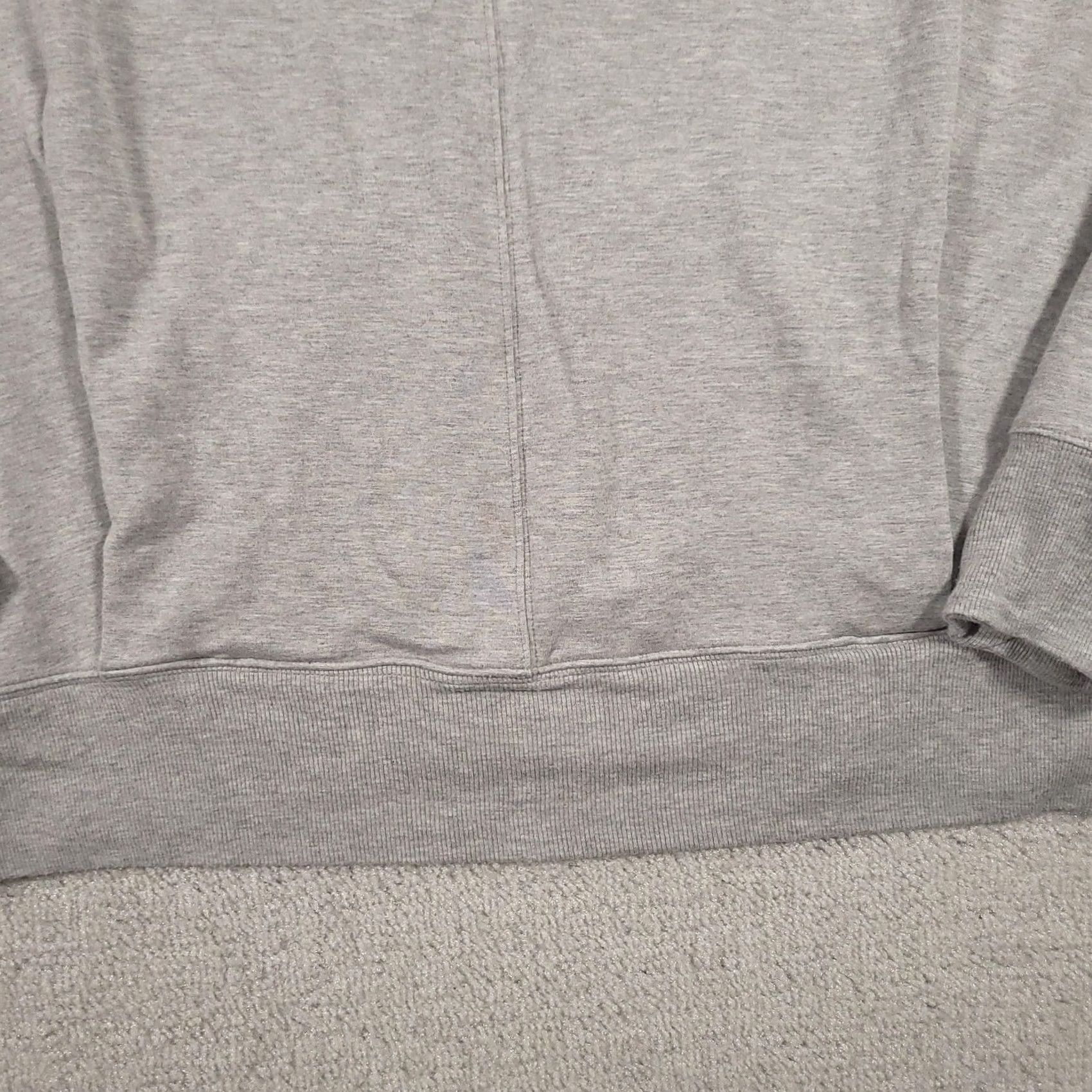 Athleta Athleta Sweatshirt Womens XL Gray V Neck Pullover Split Hem Casual Athleisure Size XL / US 12-14 / IT 48-50 - 4 Thumbnail