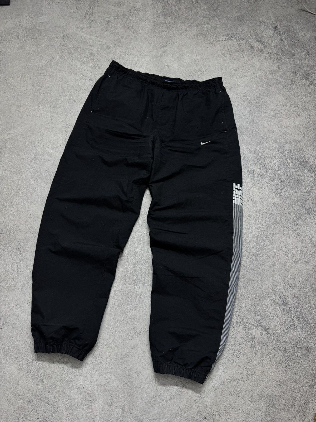 Nike Vintage Y2K Nike Nylon Mini Swoosh Pants 00’s Size US 36 / EU 52 - 4 Thumbnail