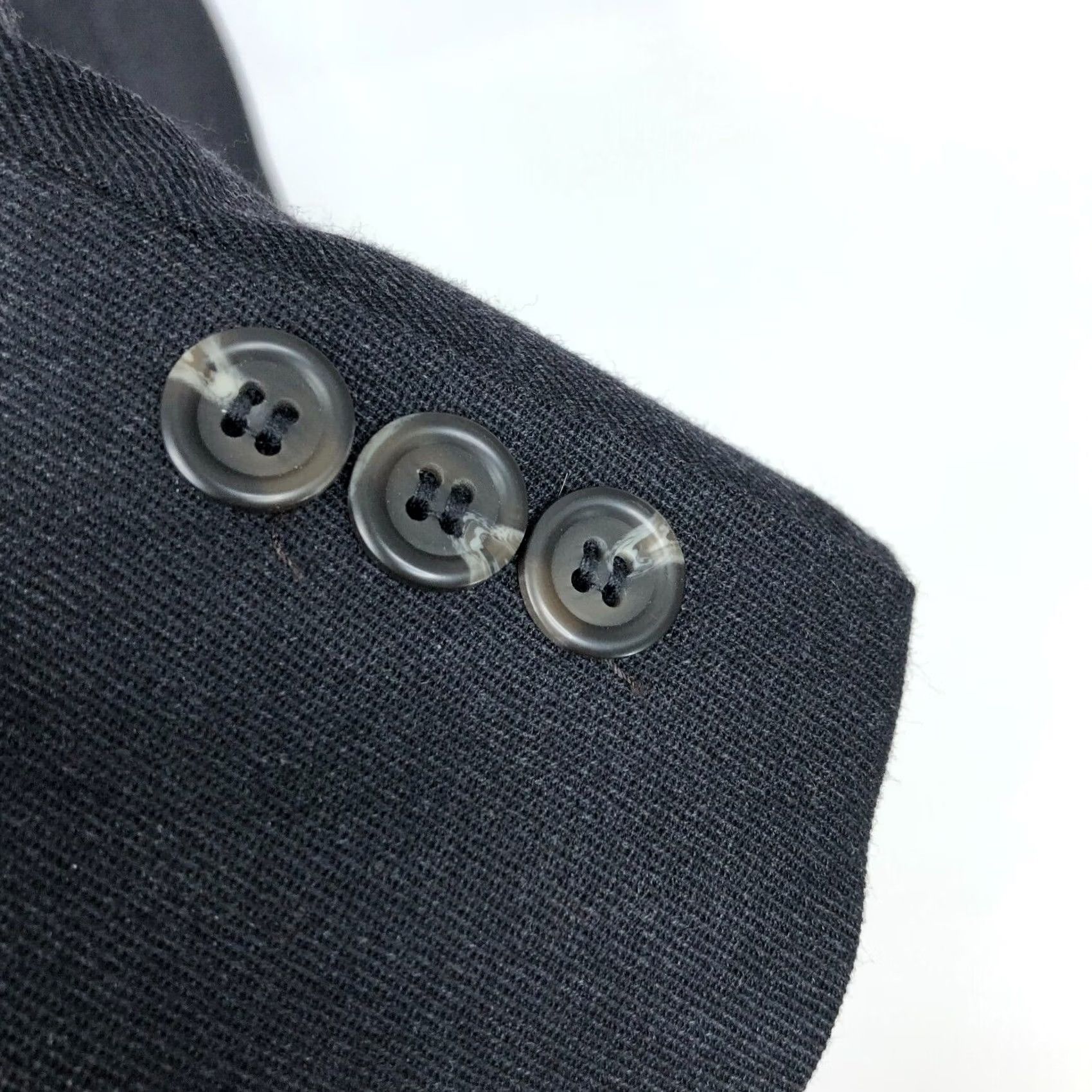 Ralph Lauren Lauren Ralph Lauren Blazer Jacket Gray 42R Men 100% Wool Blend Three-Button Single-Breasted Notch Lapel Regular Fit Vintage No Size 42R - 5 Thumbnail
