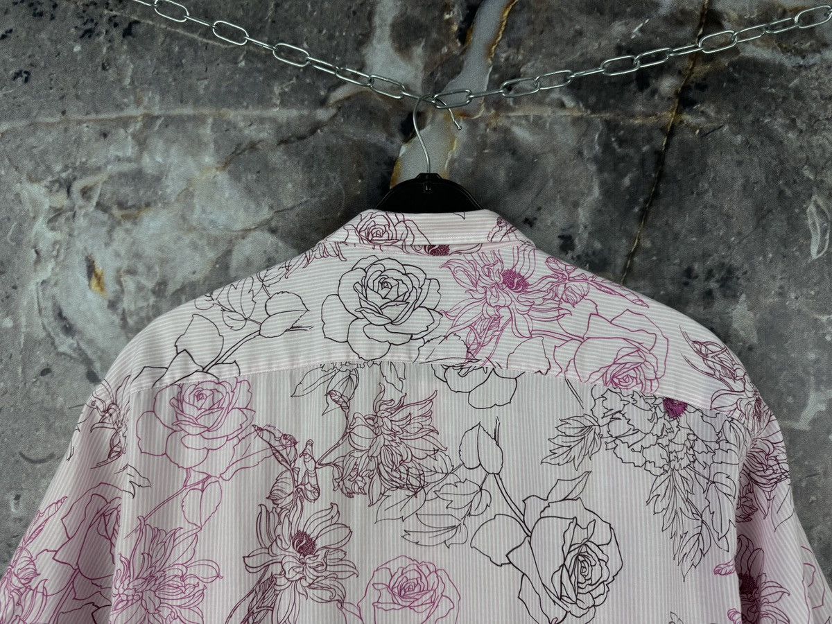 Ted Baker Ted Baker Floral Print Short Sleeve Button-Up Shirt Pink Size US XXL / EU 58 / 5 - 10 Thumbnail