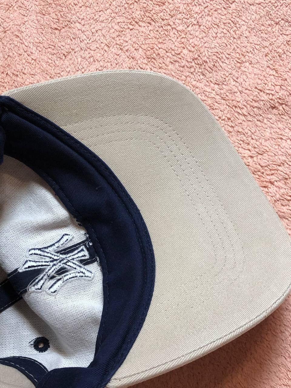 New York Yankees Vintage white big logo Cap Y2K New York Yankees Hat One Size Size ONE SIZE - 6 Thumbnail