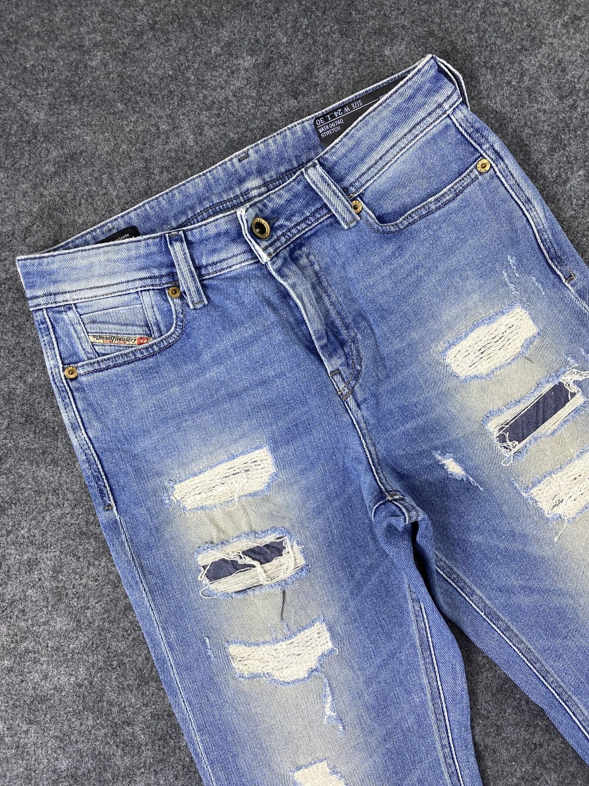 Diesel Diesel Distressed Blue Wash Denim Streetwear - J1111 Size US 28 / EU 44 - 3 Thumbnail