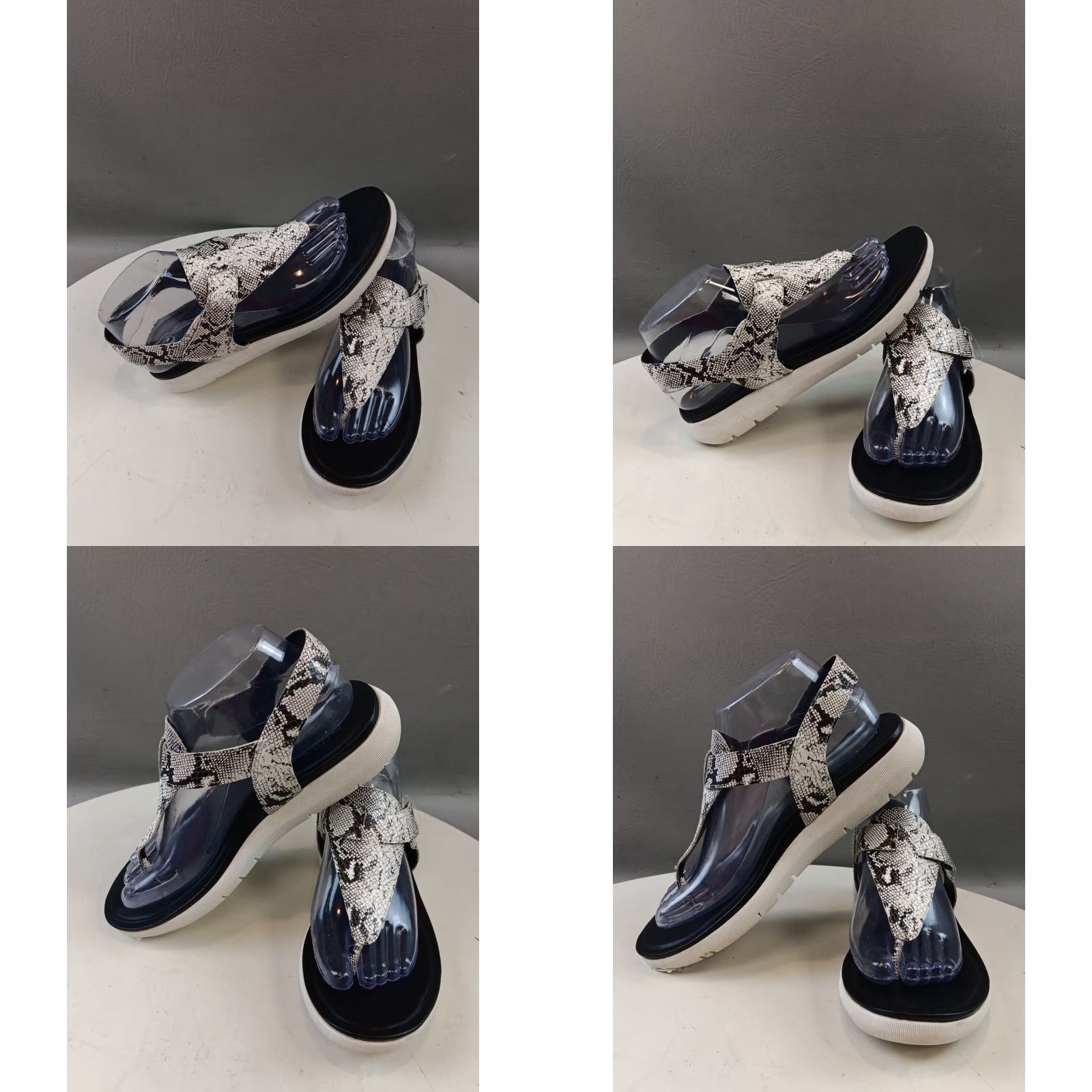 Naturalizer Naturalizer Sandal Womens US Size 8 M Leather White Snake T-Strap Casual Shoes Size US 5 / IT 35 - 9 Thumbnail