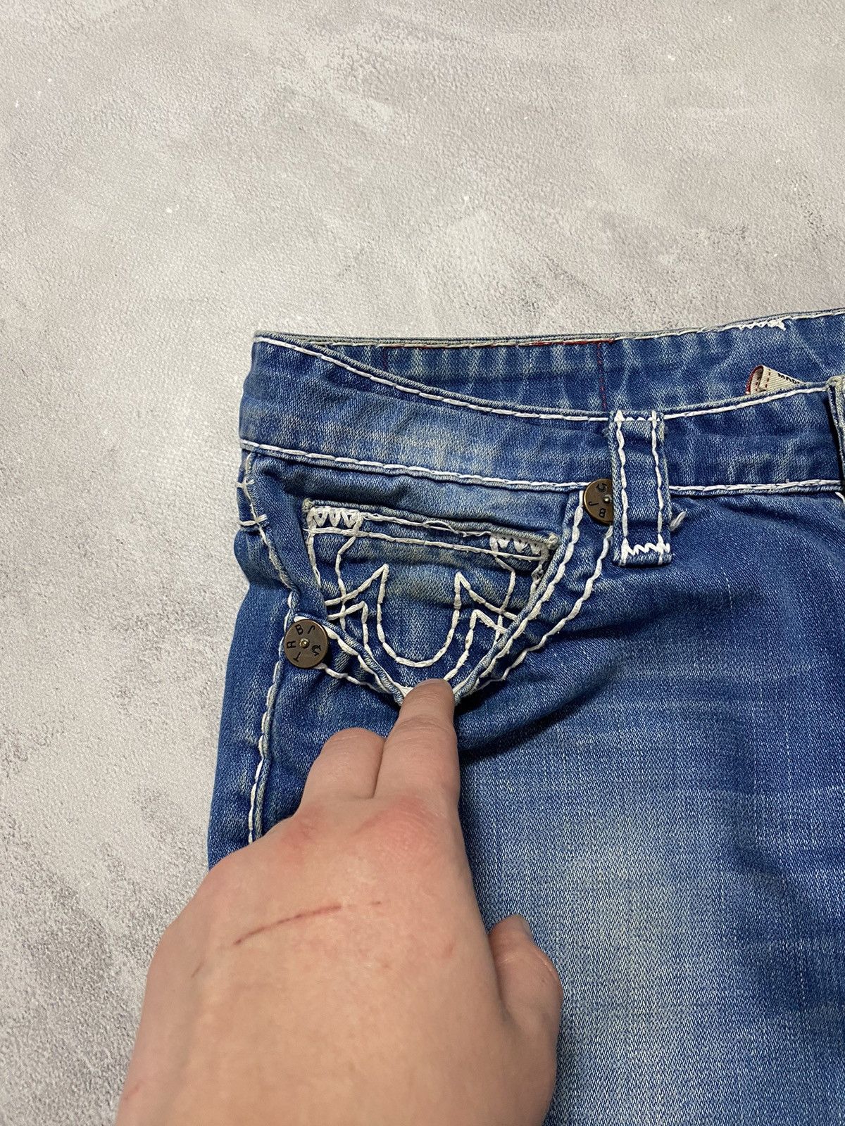 True Religion × Vintage Vintage Jeans Pants True Religion Jhony Super T SLIM-FIT /32 Size US 32 / EU 48 - 5 Thumbnail