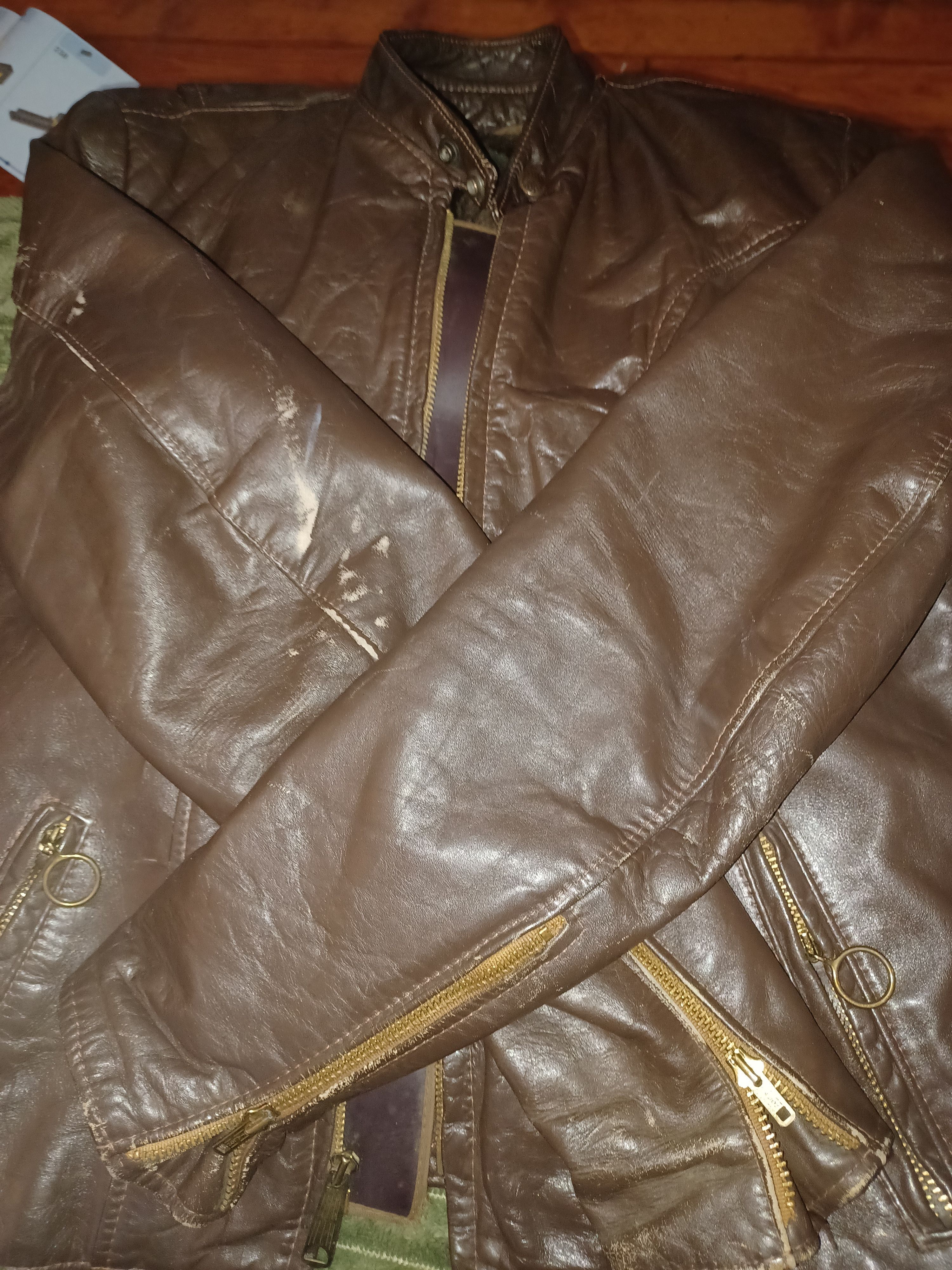 Brooks 1960 to 1970 Brooks leather sportswear motorcycle jacket Size US S / EU 44-46 / 1 - 5 Thumbnail