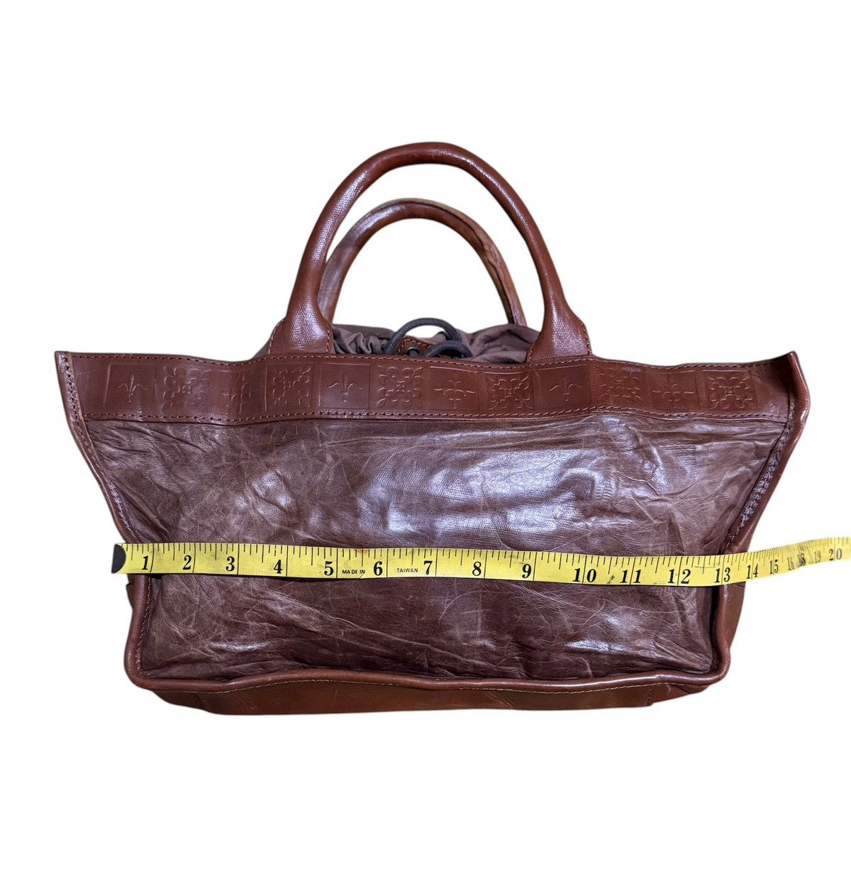 Japanese Brand Full Leather Patina Vintage Old by New Japan Totes Bag Size ONE SIZE - 8 Thumbnail