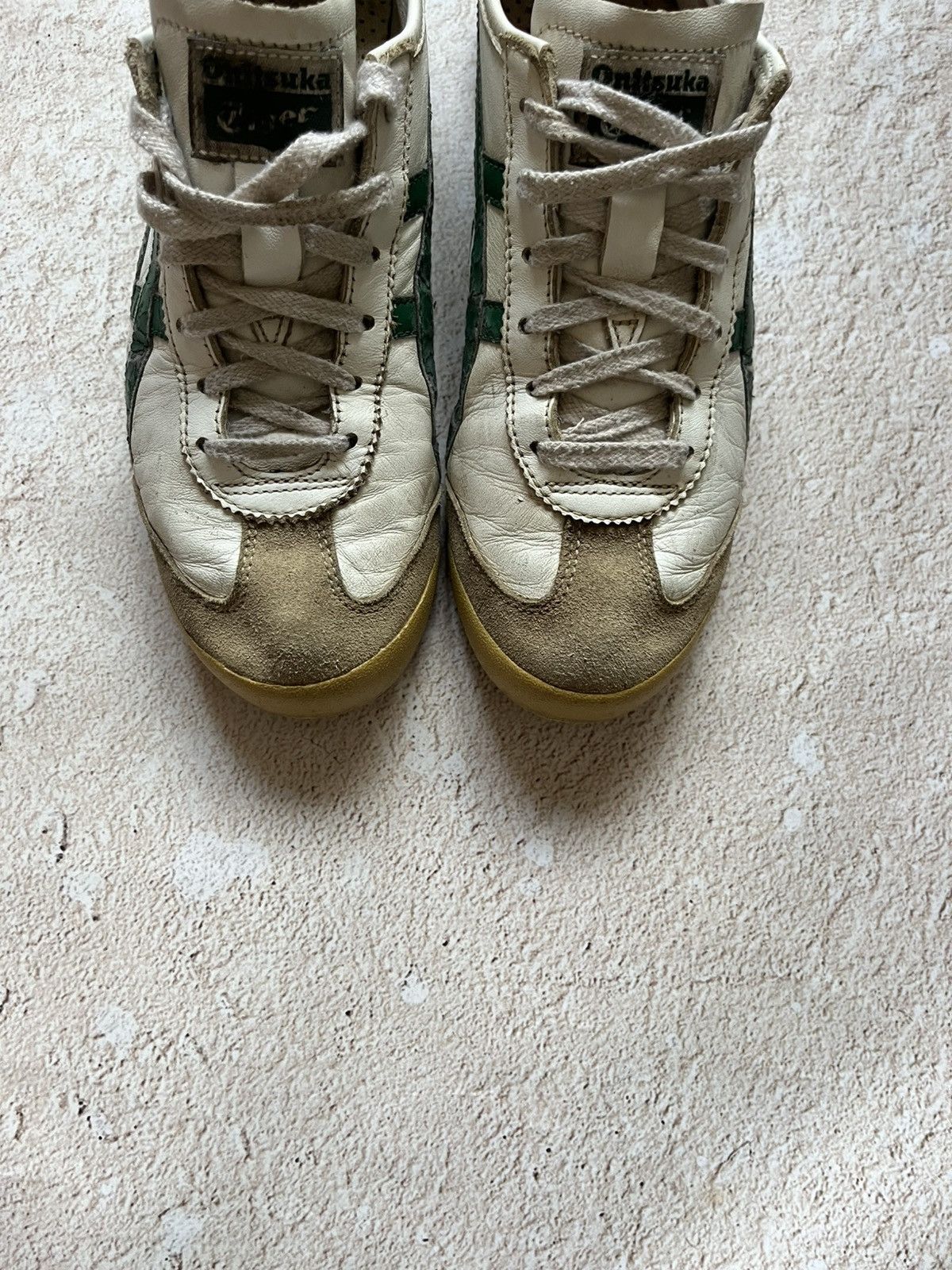 Asics Onitsuka Tiger Vintage Leather Sneakers — Green/White Size US 7 / EU 40 - 4 Thumbnail